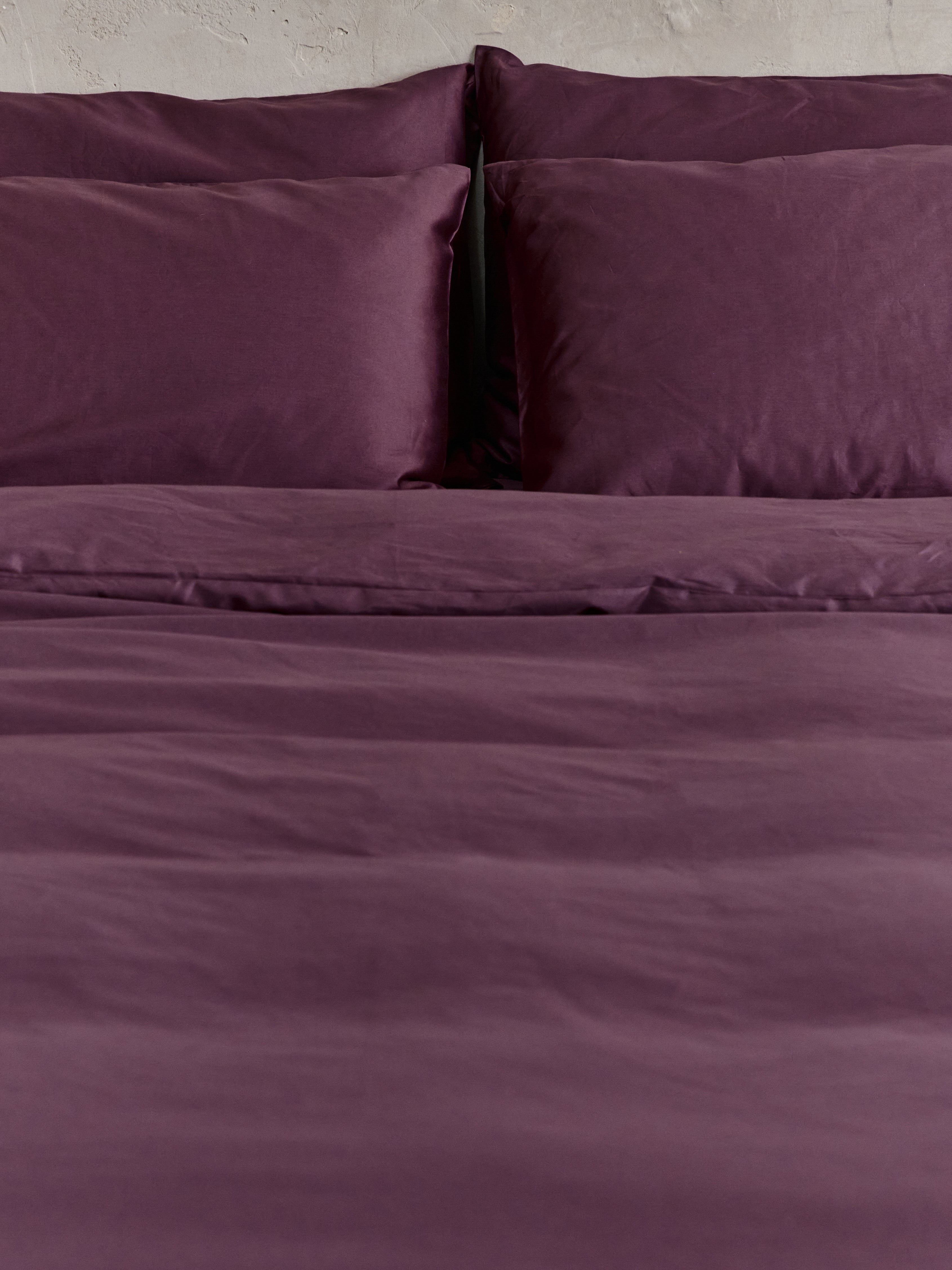 ציפה לשמיכה סאטן 500 Deep Plum