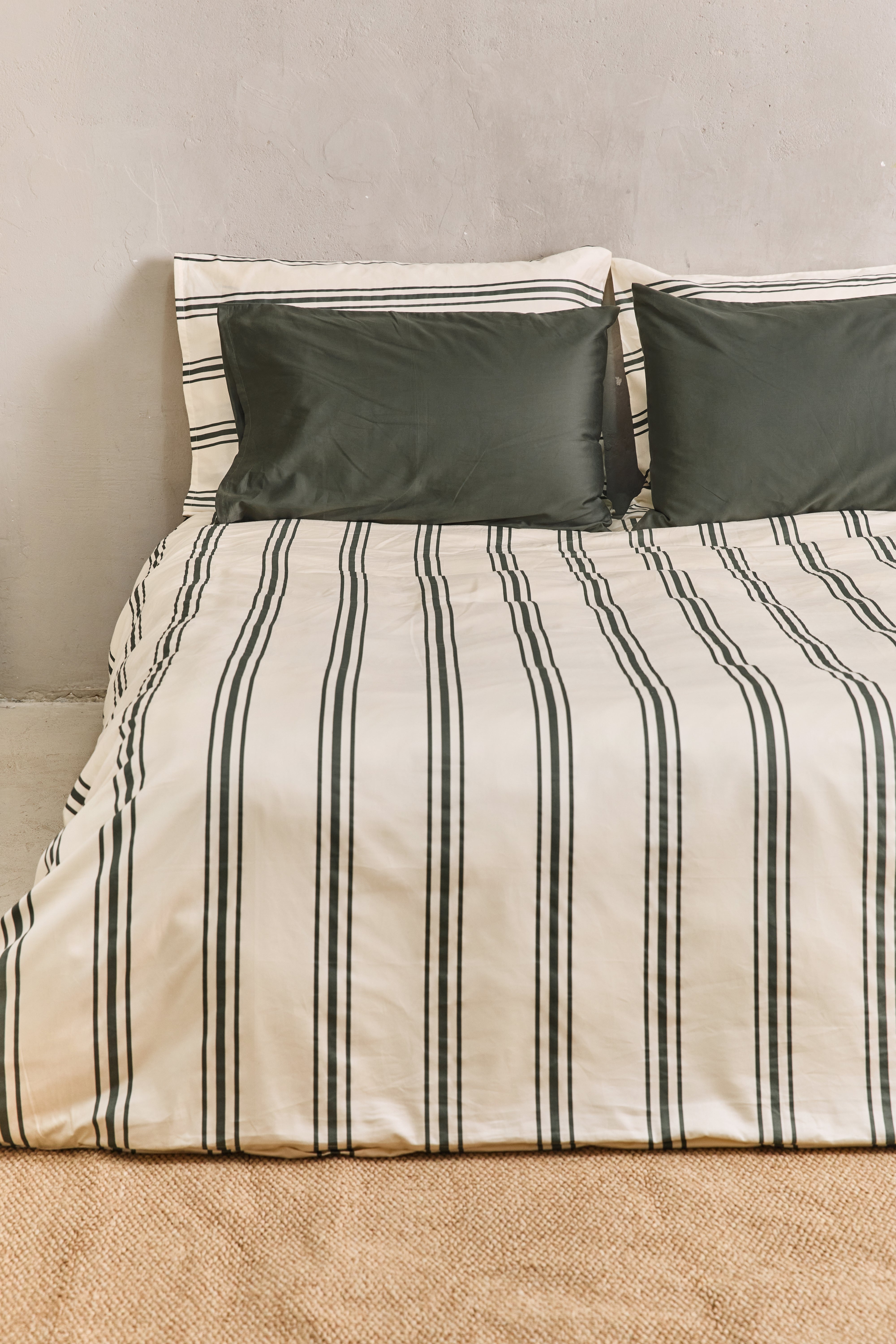 סט מצעי סאטן 500 Olive green