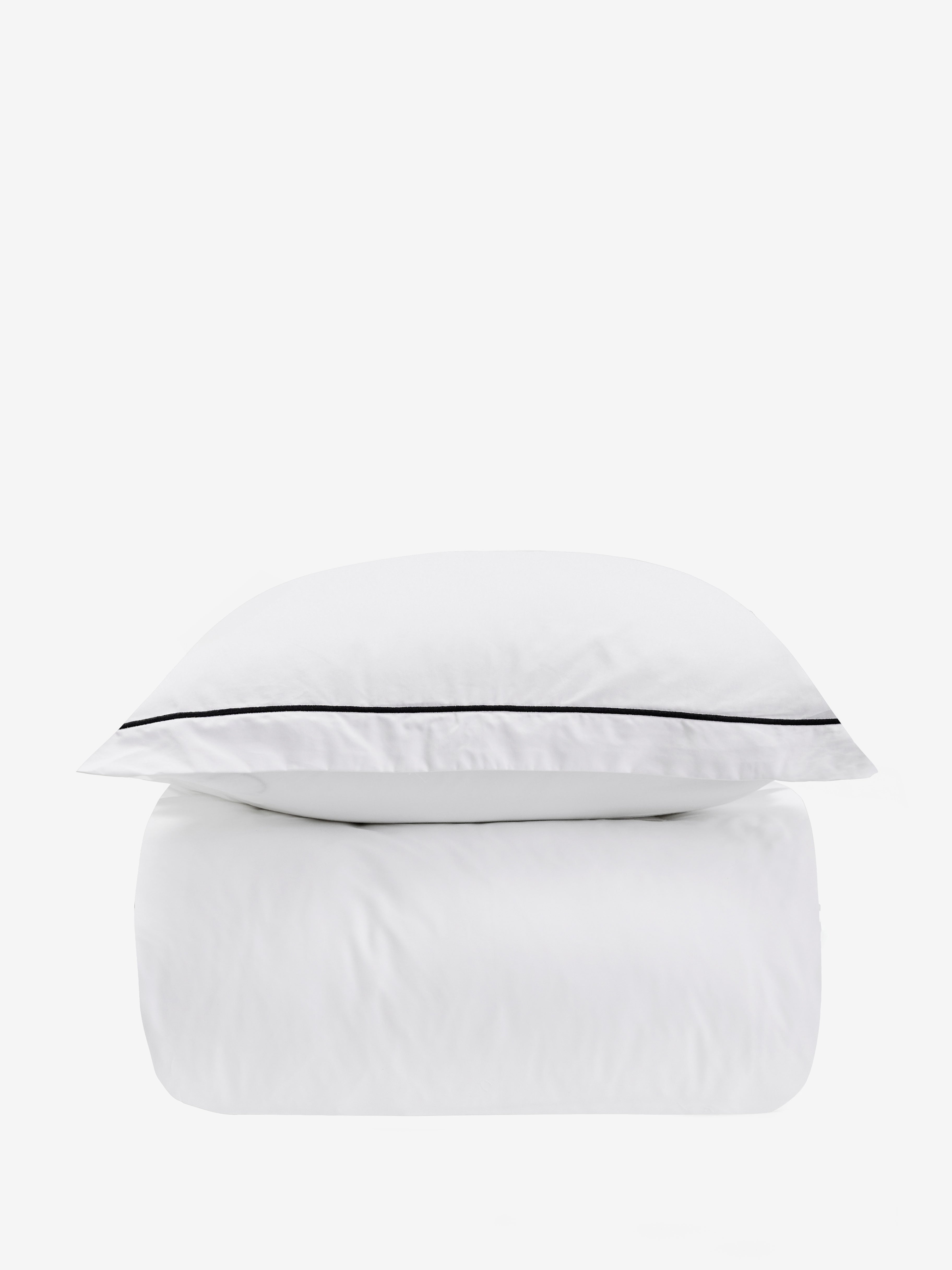 סט מצעי סאטן 300 פארטו שחור