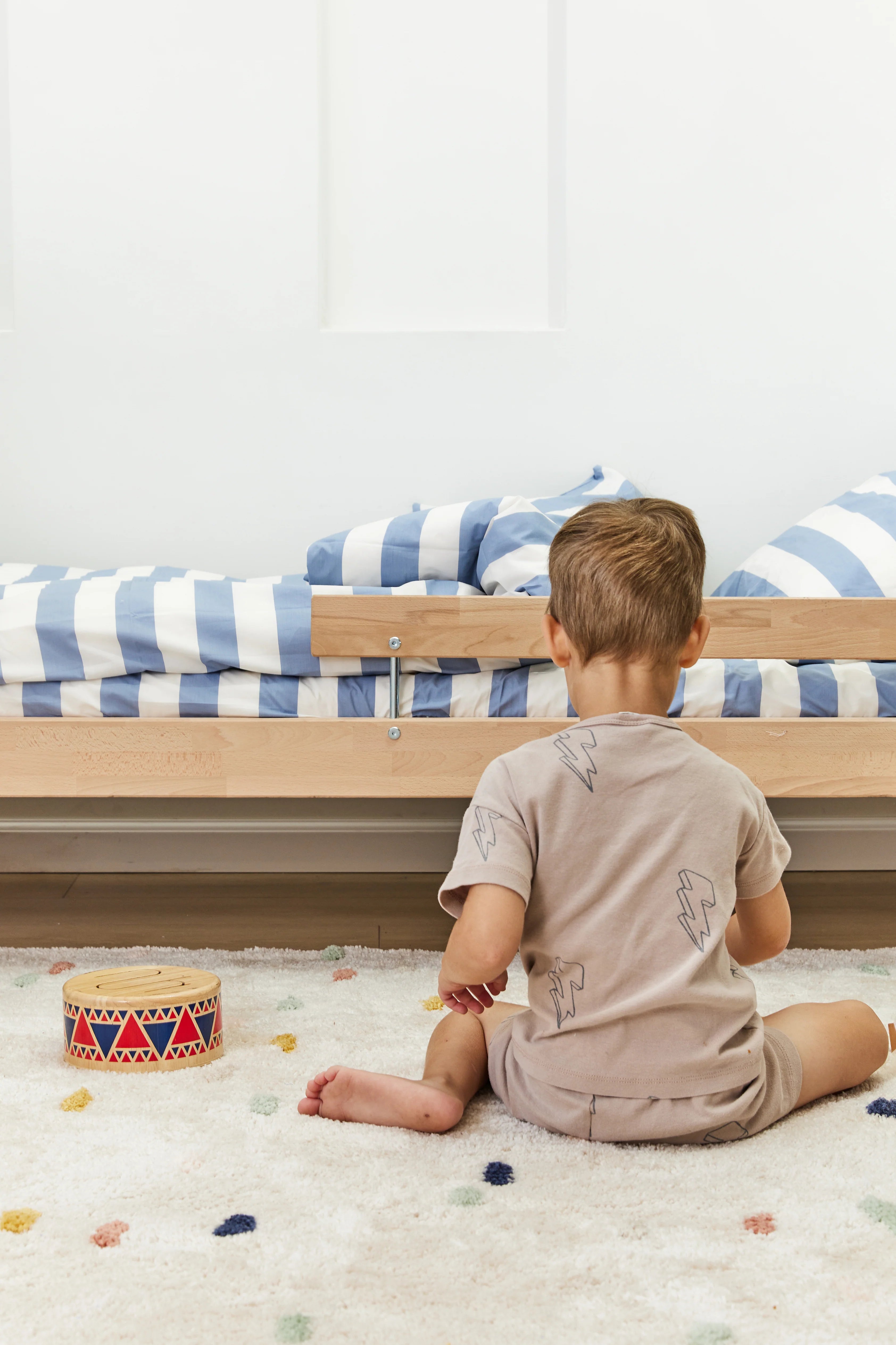 סט מצעי פרקל ילדים Blue Strips