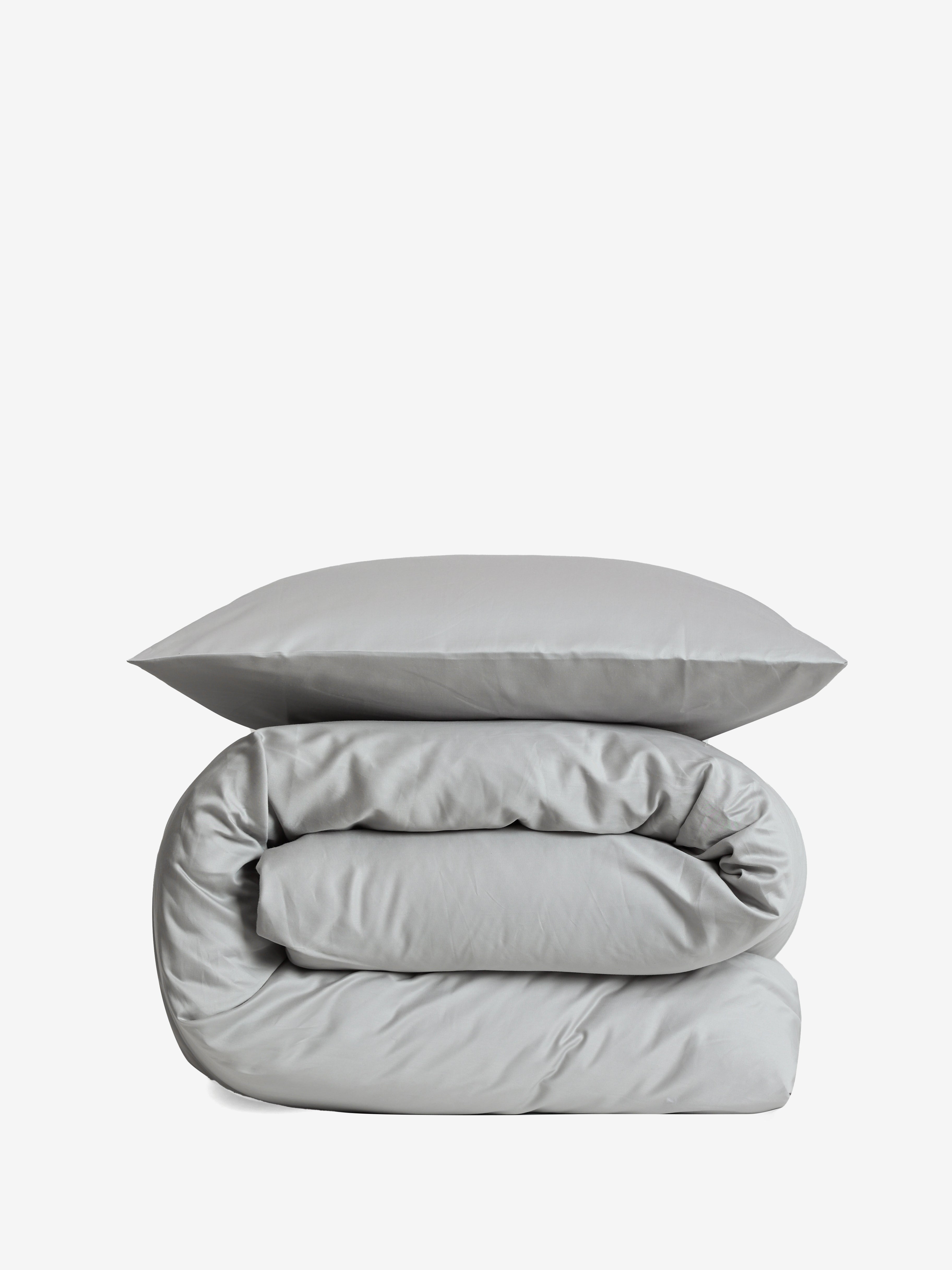 סט מצעי סאטן 500 Light Silver