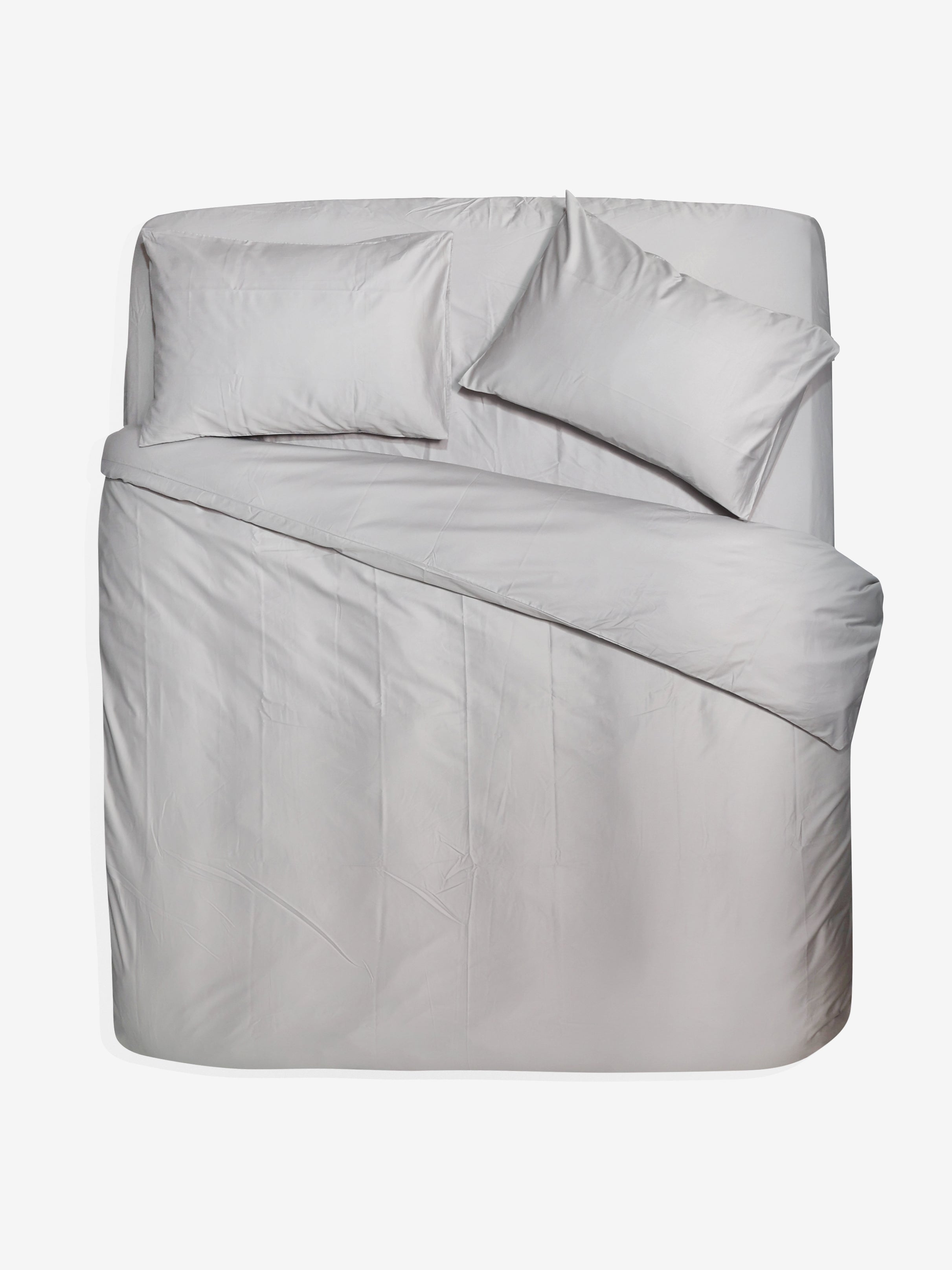 סט מצעי סאטן 500 Light Silver