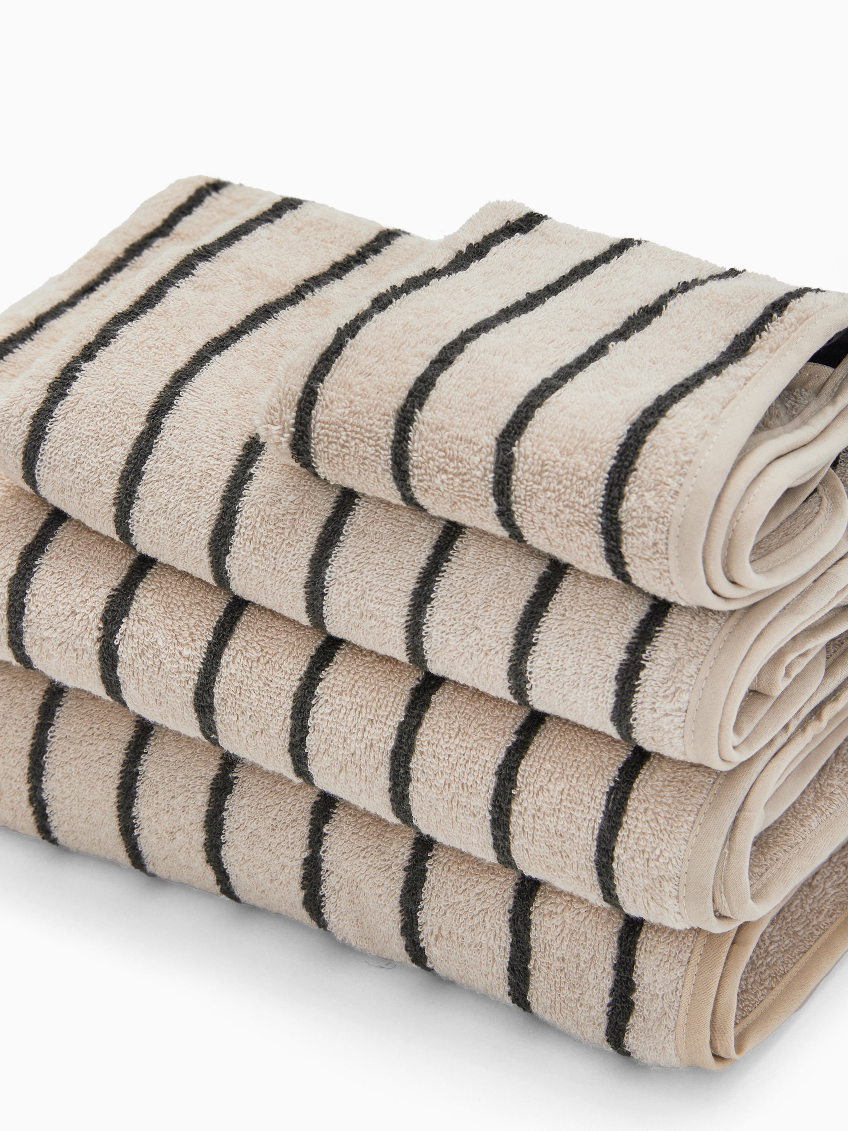 מגבת פסים Cram Black