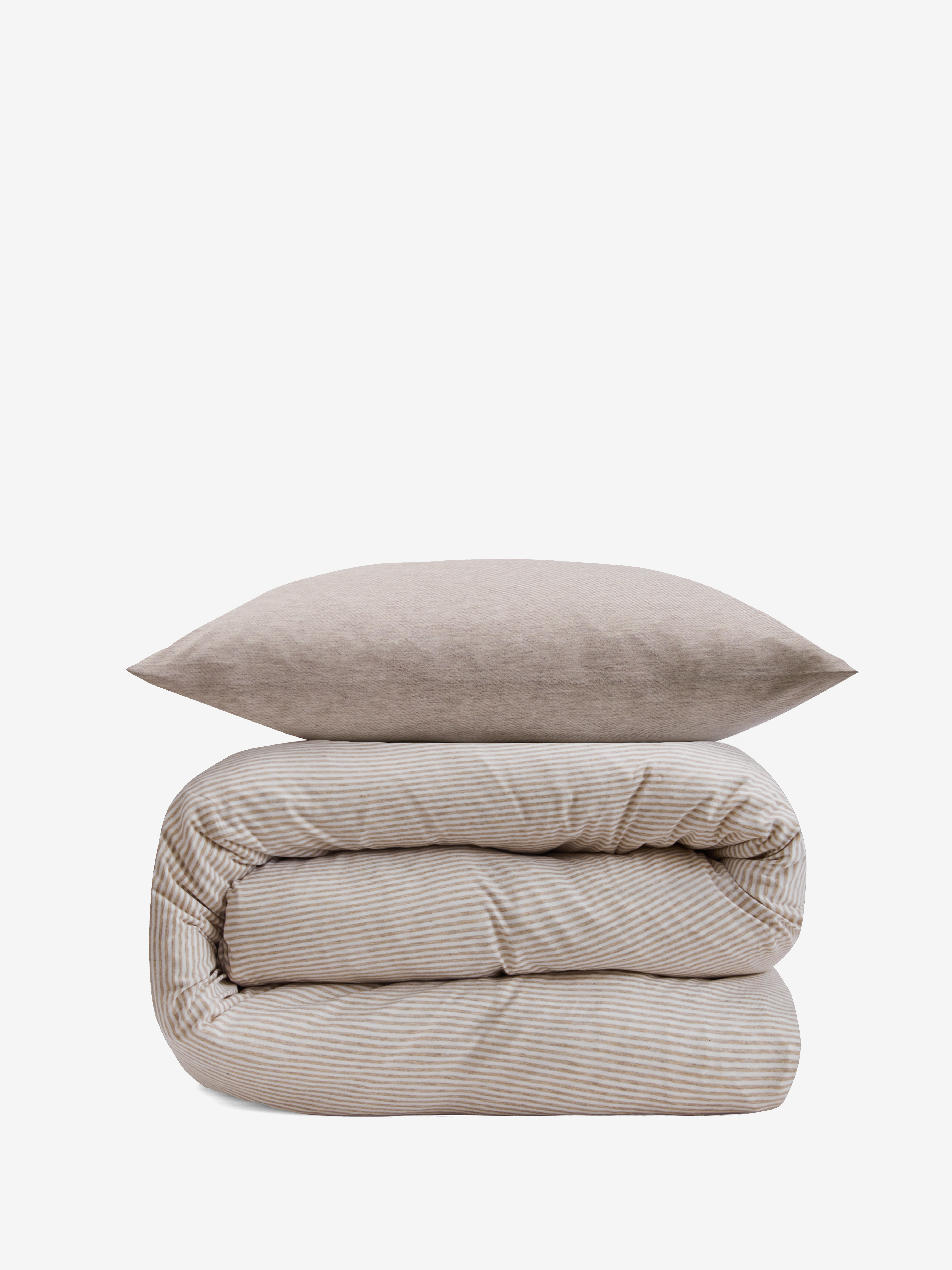 סט מצעי ג'רסי במבוק ילדים Beige Malange