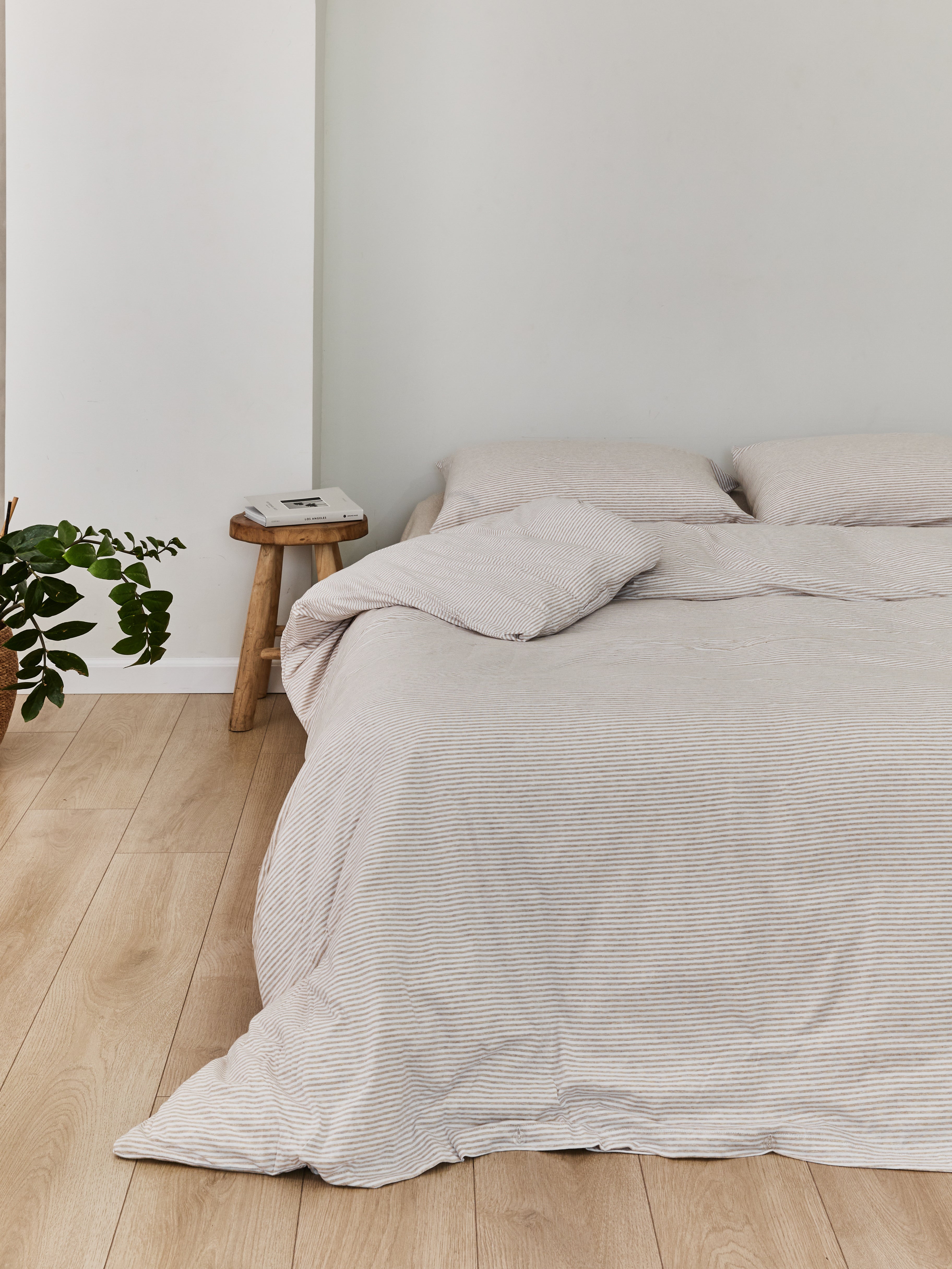 סט מצעי ג'רסי במבוק Beige Malange