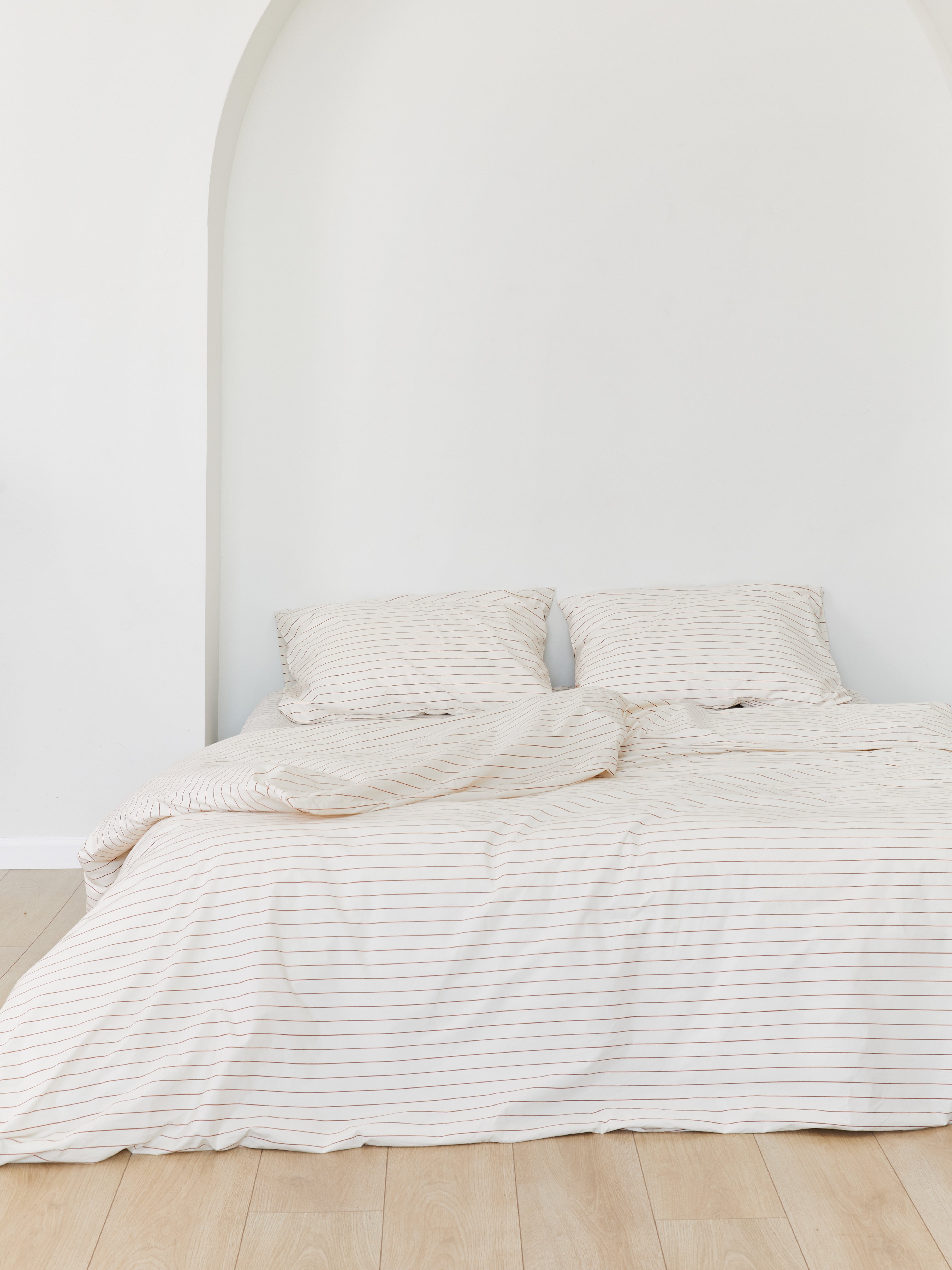 סט מצעי פרקל Stripes Terracotta