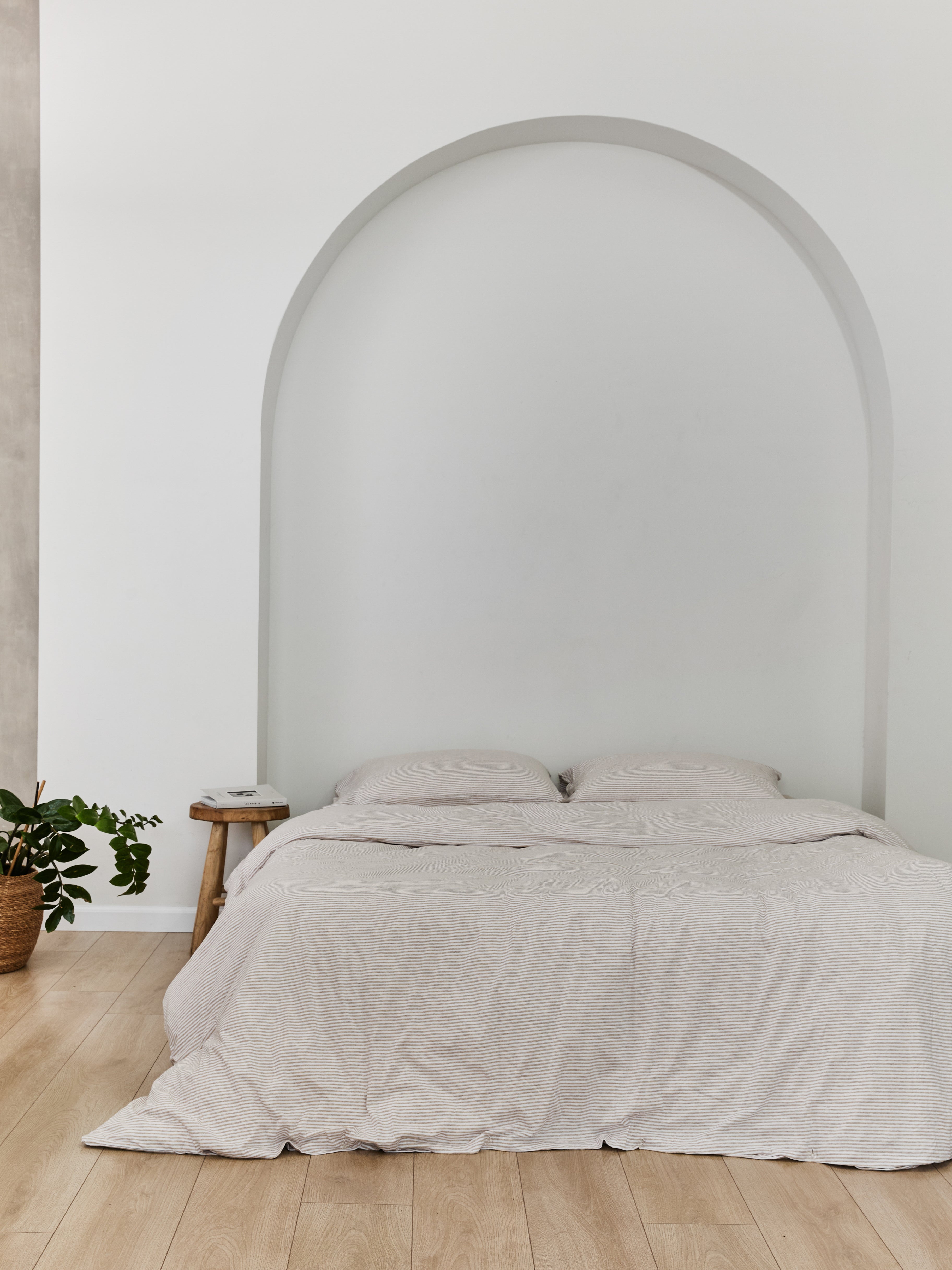 סט מצעי ג'רסי במבוק Beige Malange