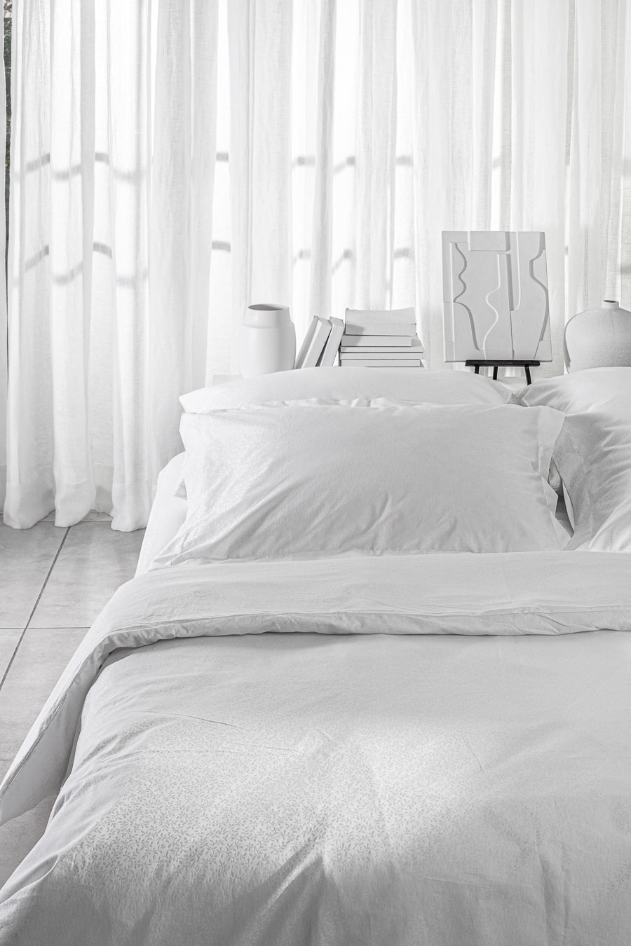 white Jacquard sheet