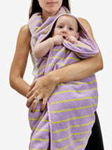 lilac.buttercup cuddle baby towel