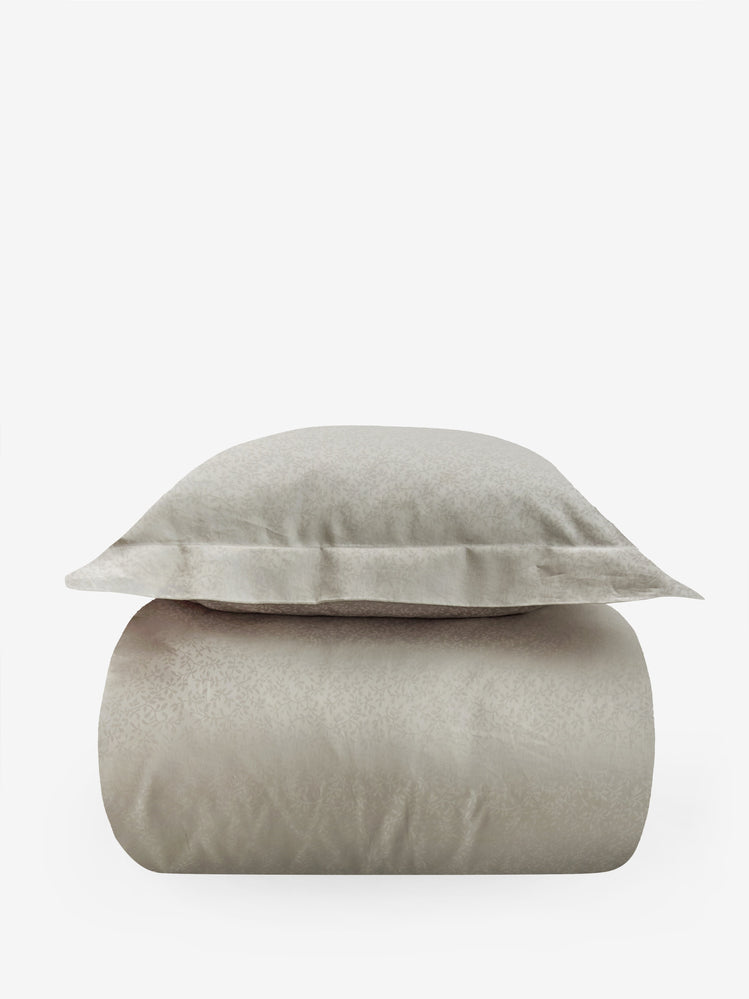 סט מצעי ג'קארד עלים Stone
