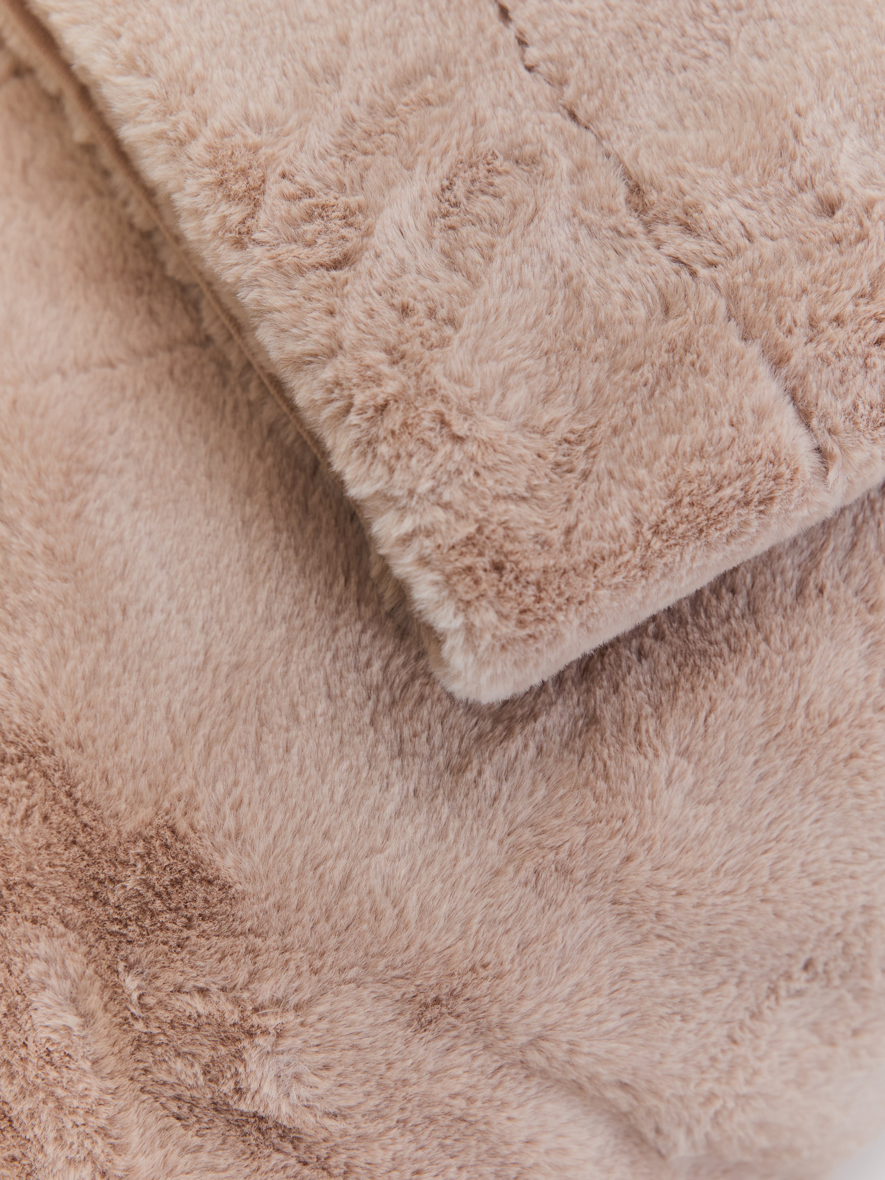 שמיכת פליז Beige