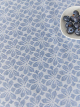 מפת שולחן Blue Floral Jacquard