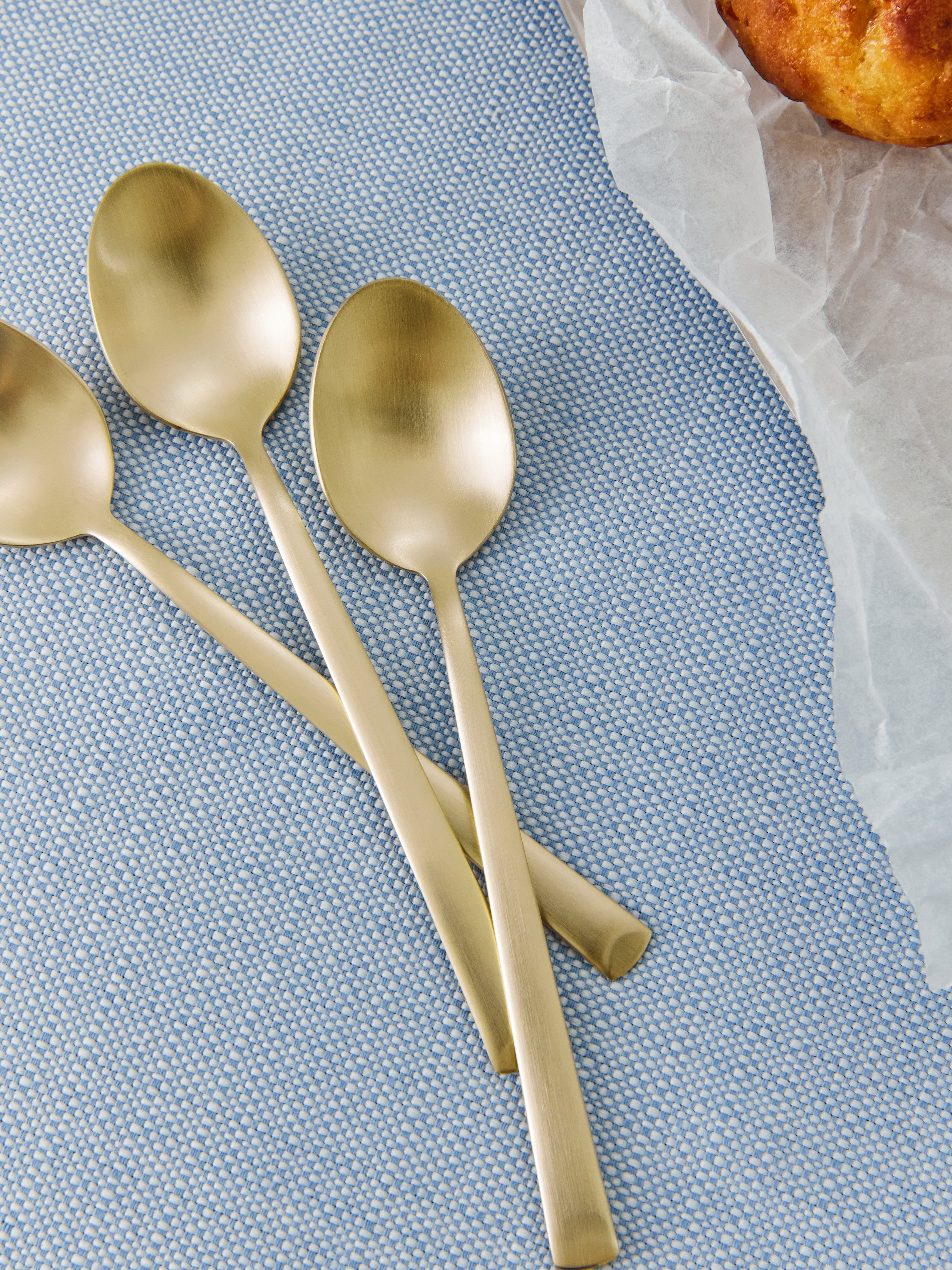 matte.champagne cutlery 