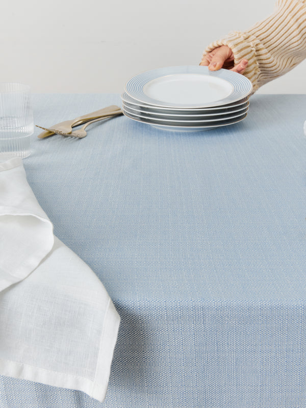 baby.blue tablecloth