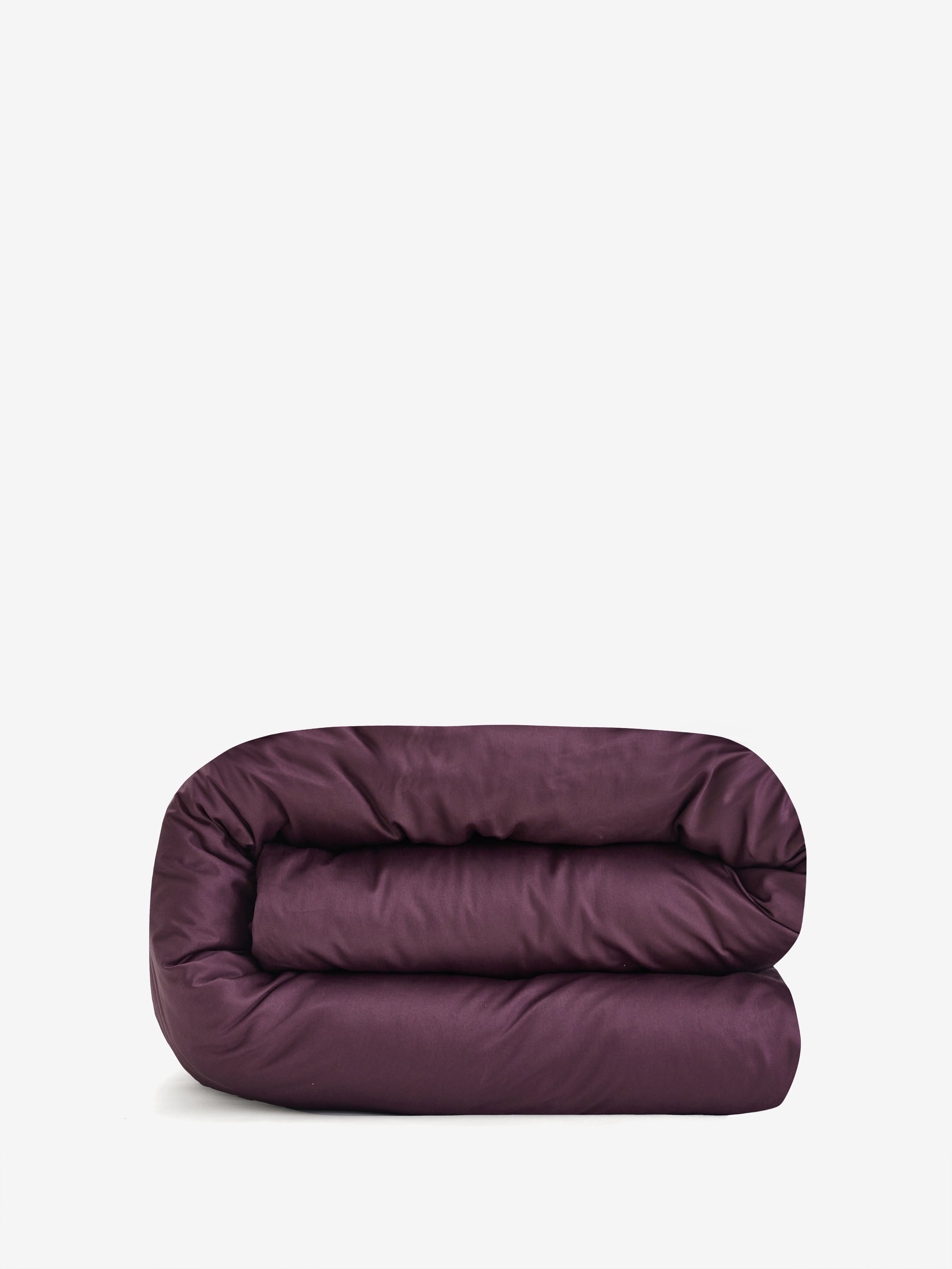 ציפה לשמיכה סאטן 500 Deep Plum