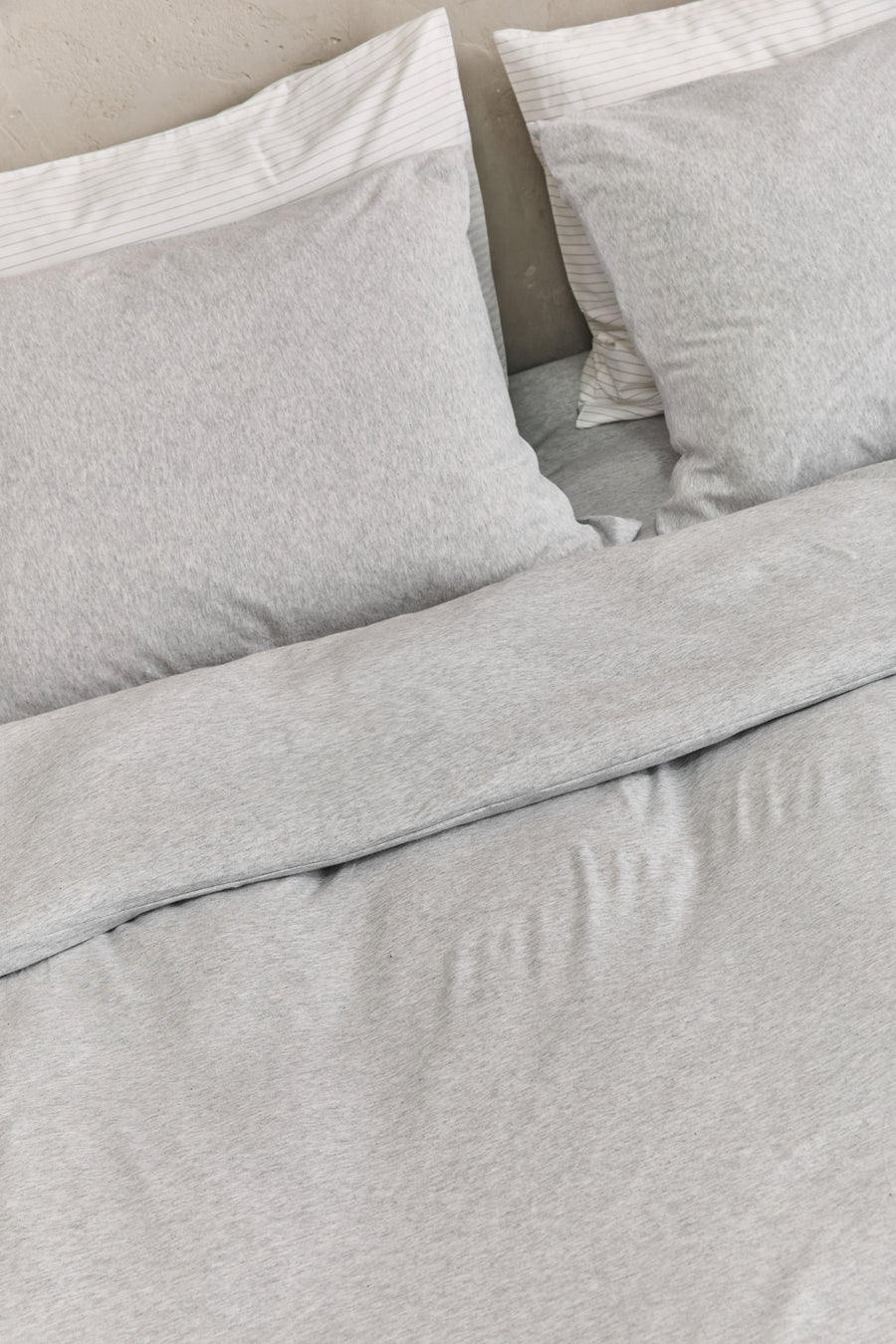 סט מצעי ג'רסי במבוק Light.Gray.Malange