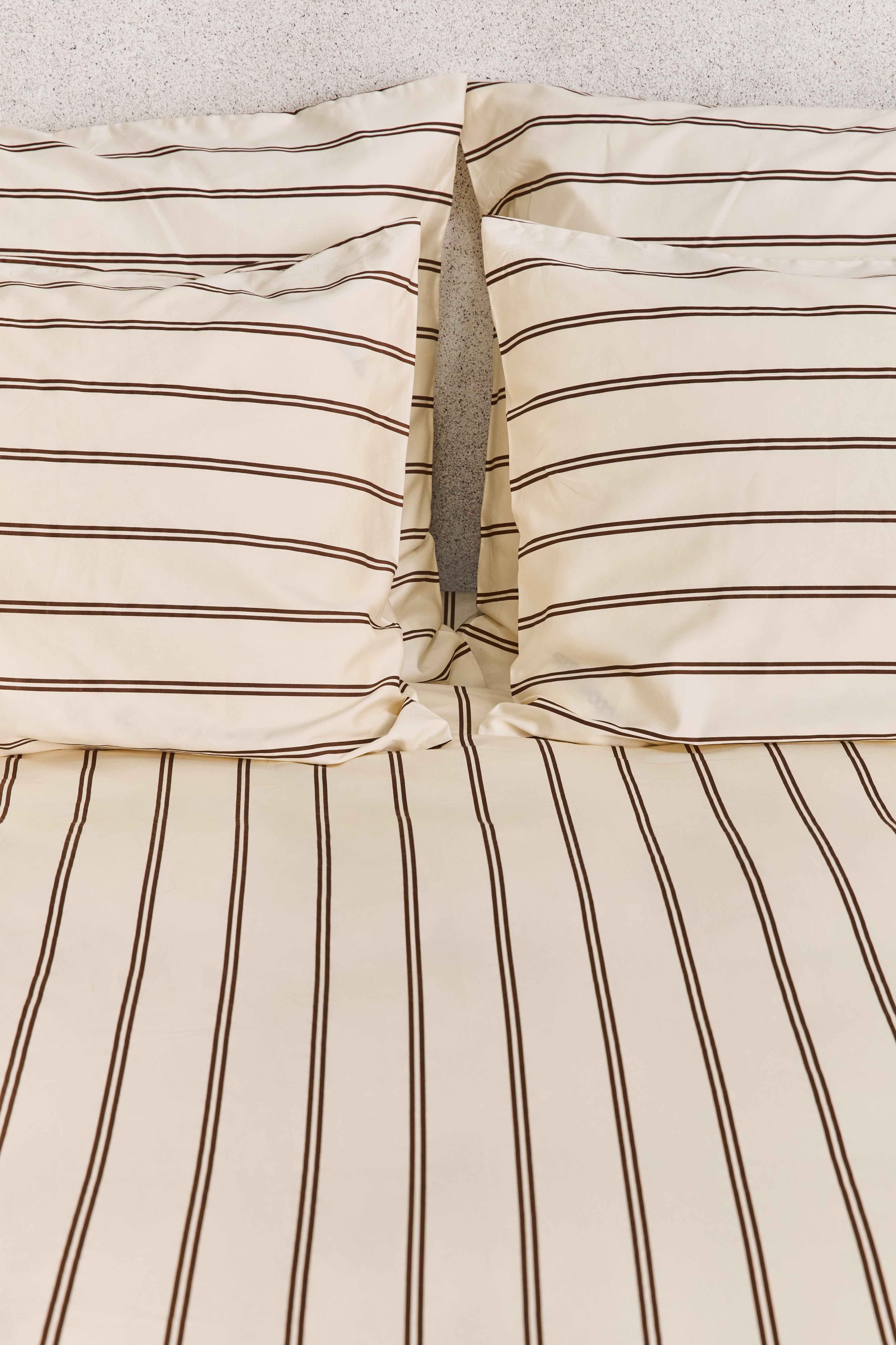 סט מצעי סאטן 500 Brown.Stripes