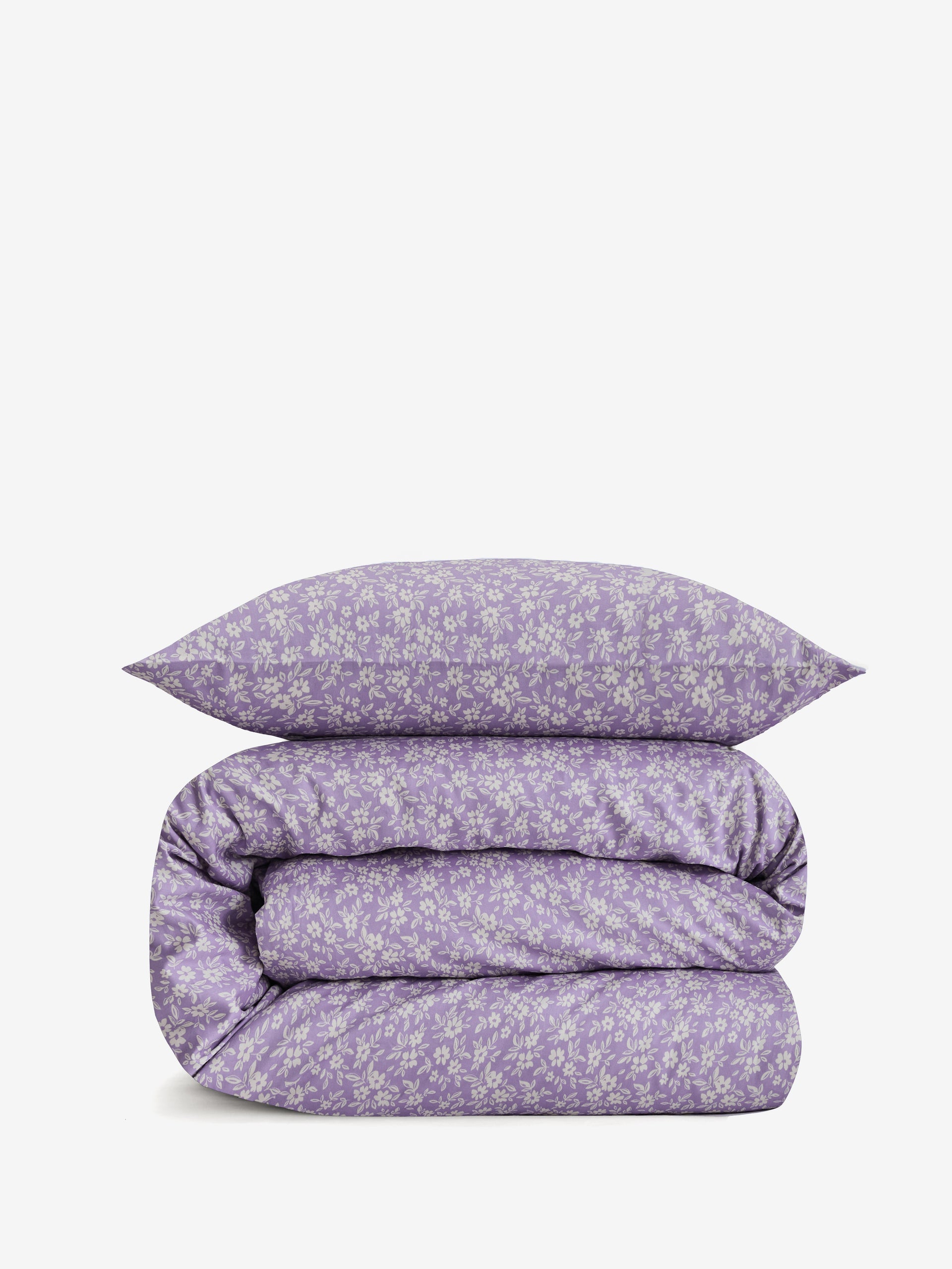 סט מצעי סאטן 500 Purple.Flowers