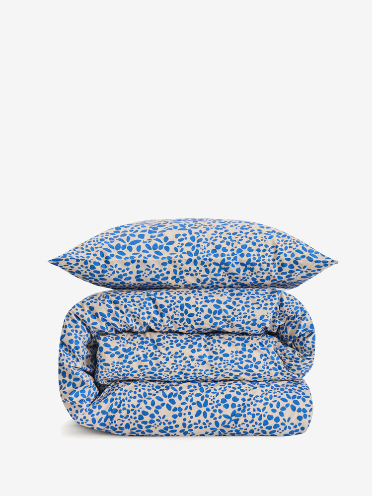 סט מצעי סאטן 300 Blue.flowers