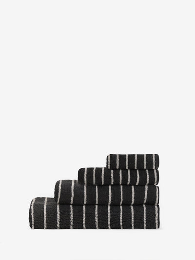 מגבת Basic Stripes Noir & Blanc