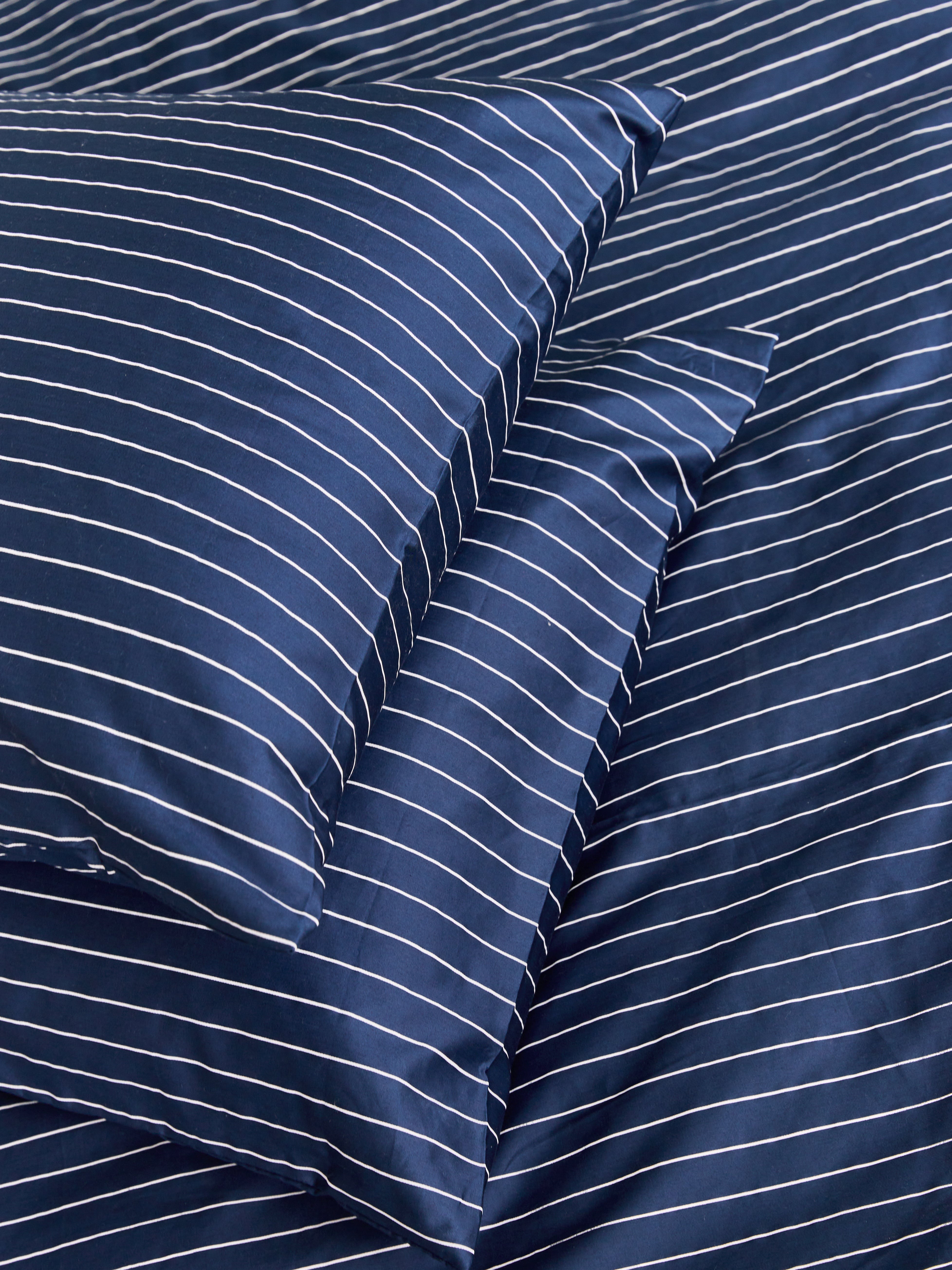 סט מצעי סאטן 500 Marine Stripes