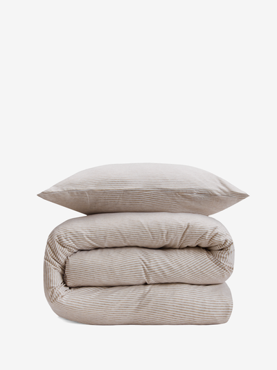 סט מצעי ג'רסי במבוק Beige Malange