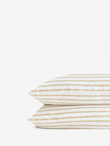 pj.stripes.toffee pillowcases