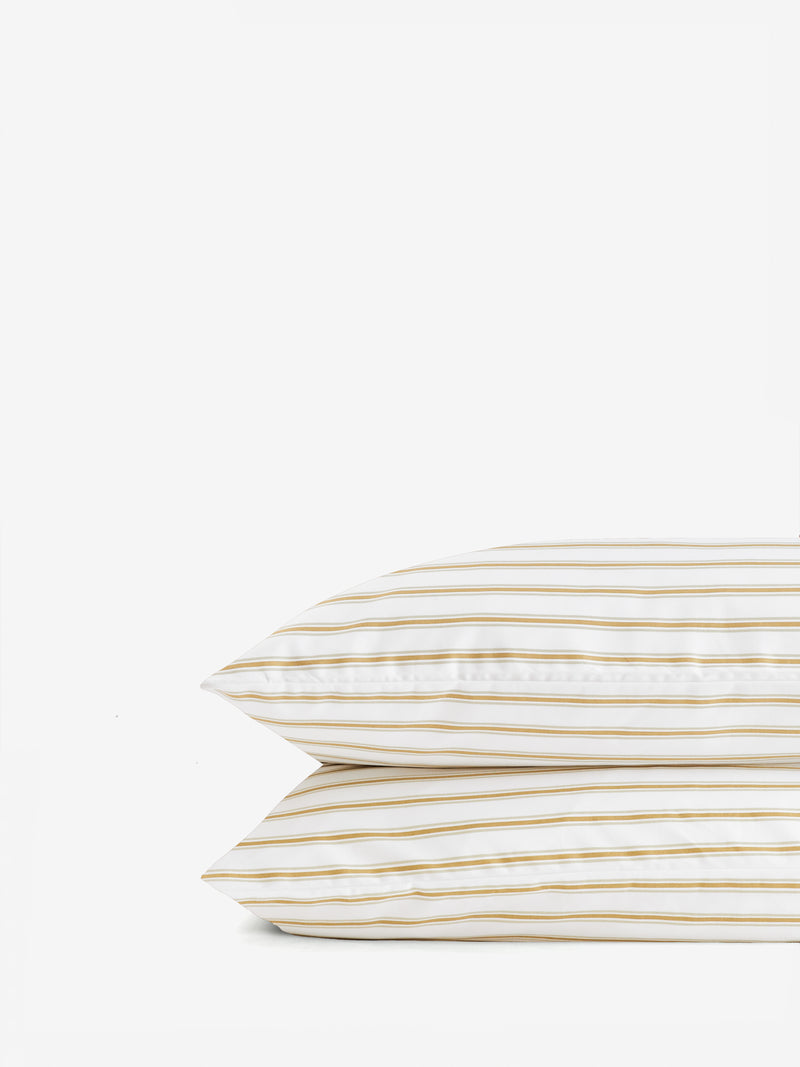 pj.stripes.toffee pillowcases