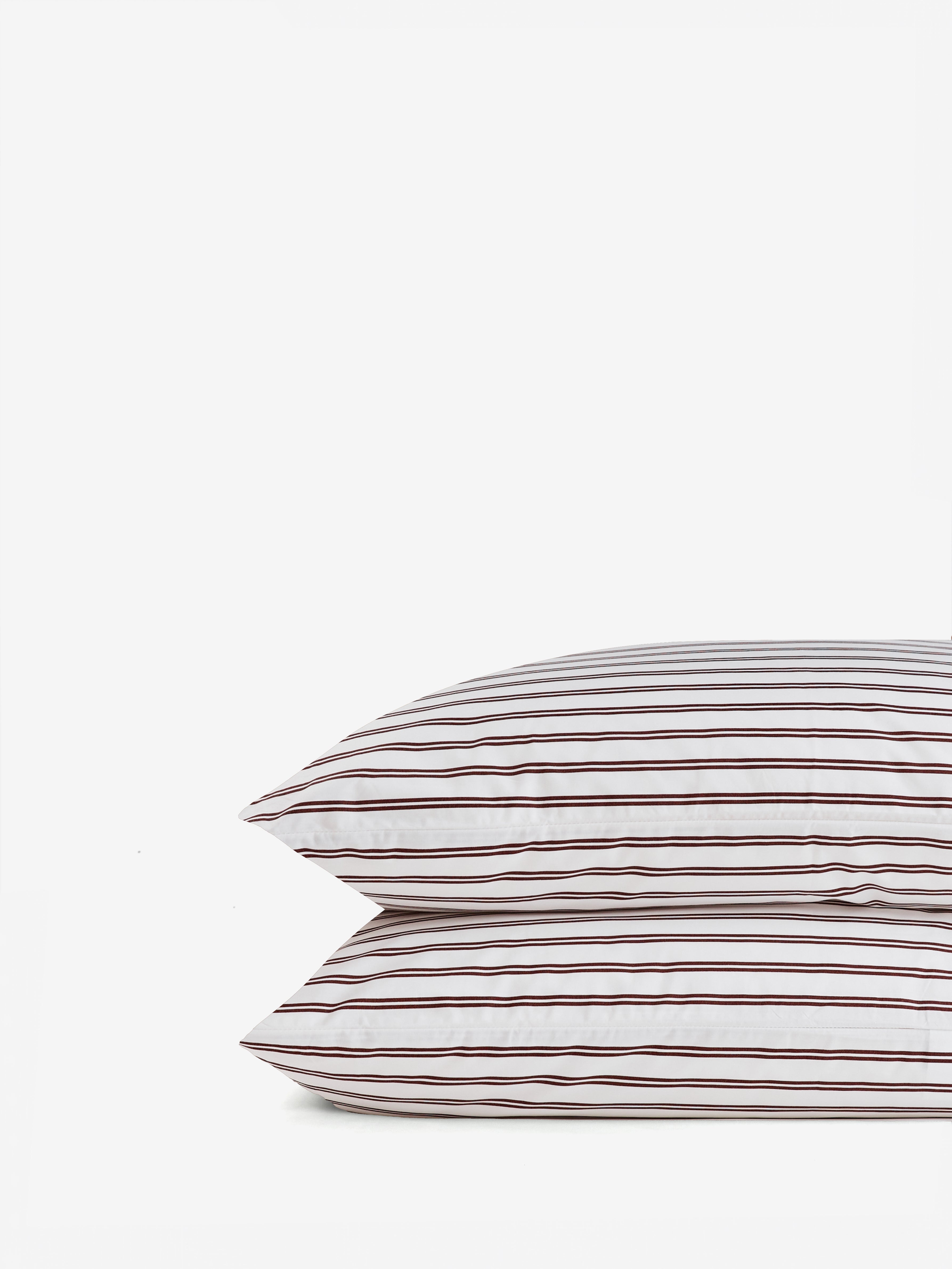 cacao.stripes pillowcases