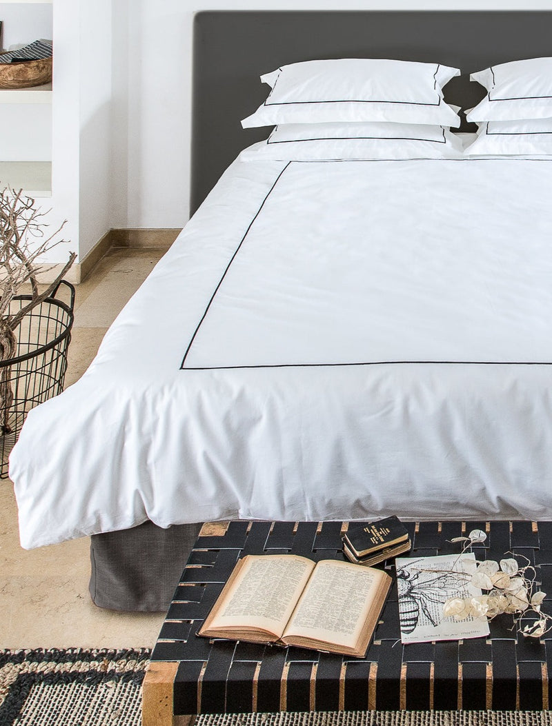black classic pareto bed sheets