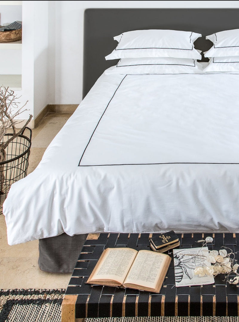 black classic pareto bed sheets