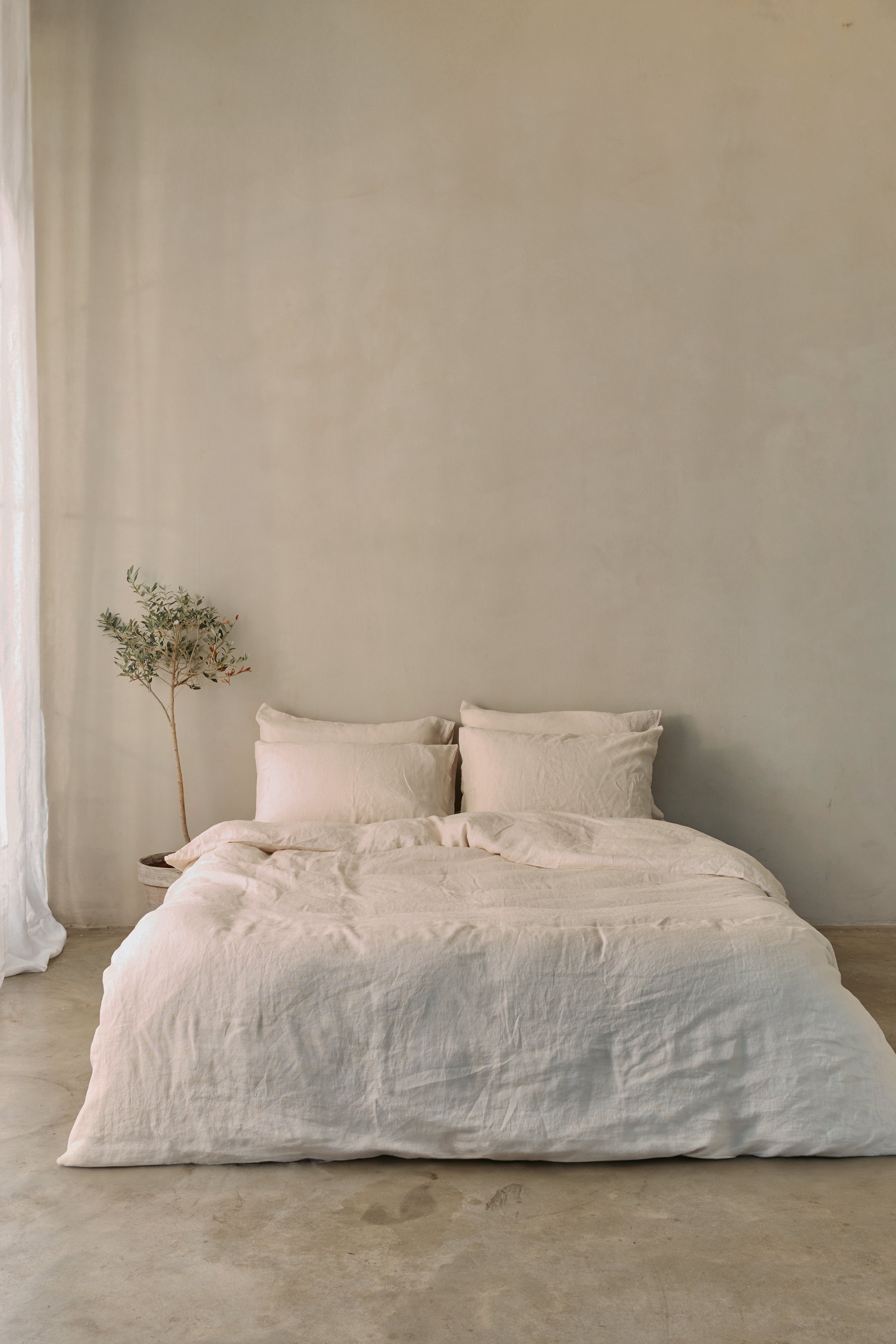 סט מצעי פשתן Oat Latte