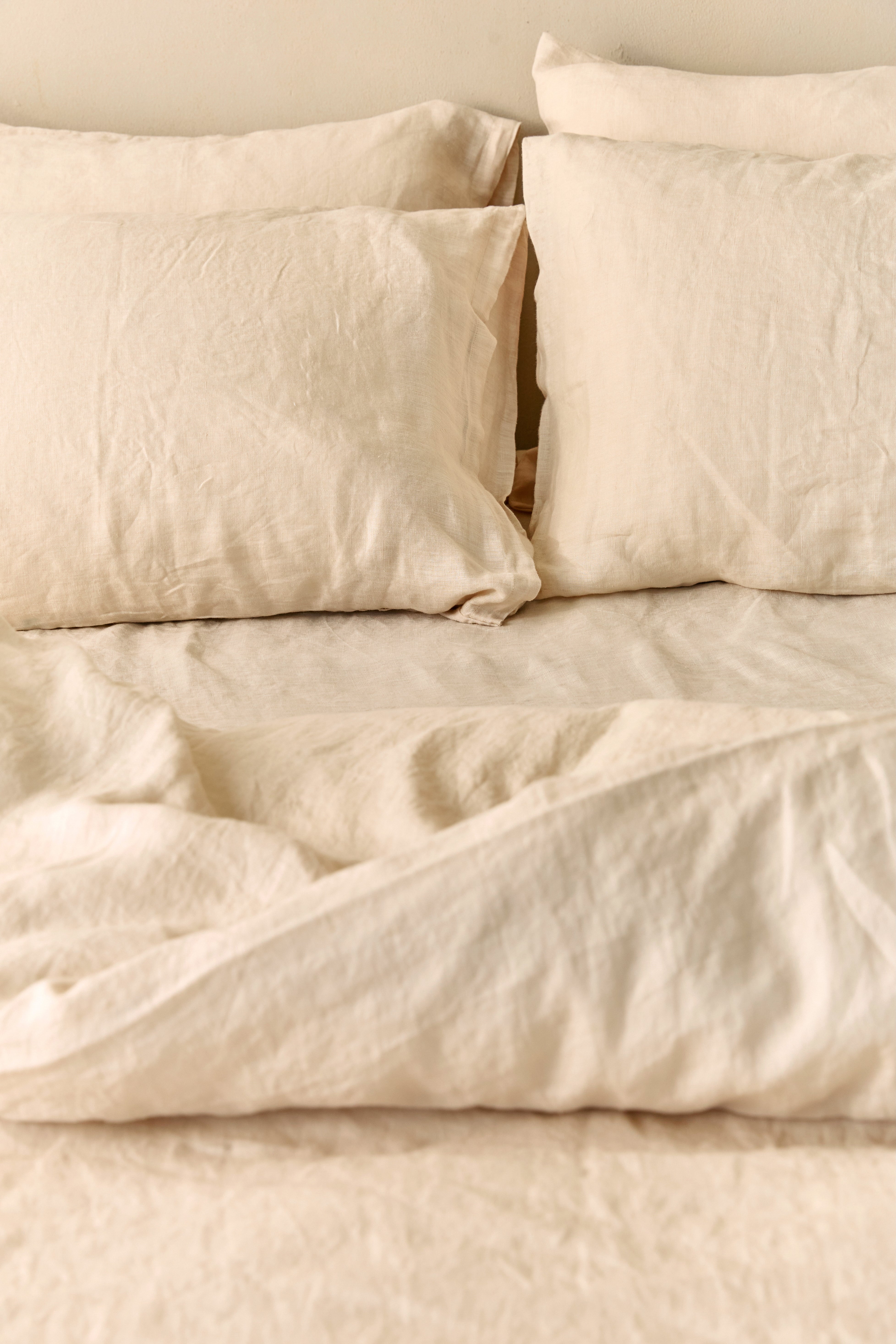 סט מצעי פשתן Oat Latte