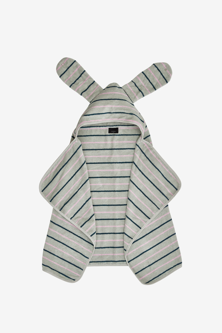 green.pink cuddle baby towel