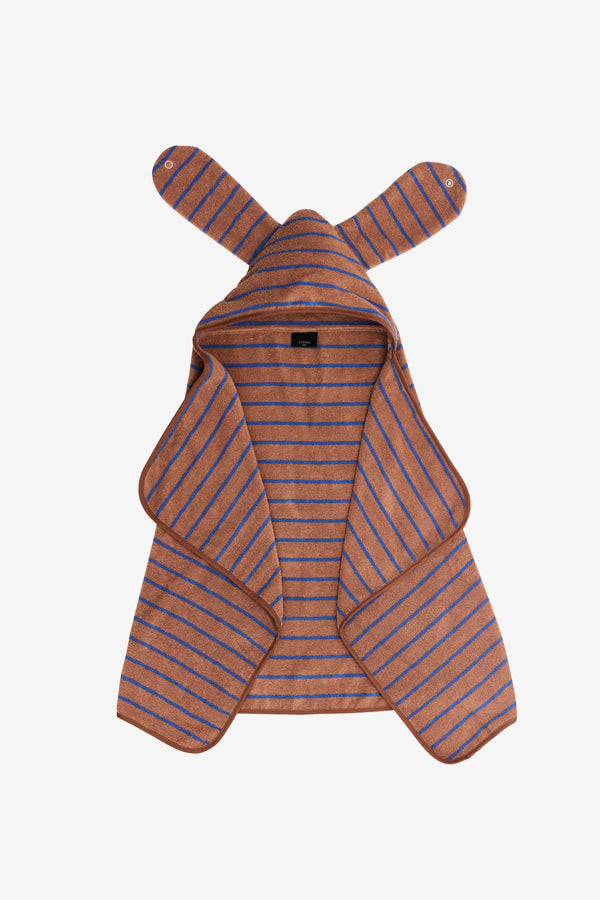 Camel.Blue cuddle baby towel