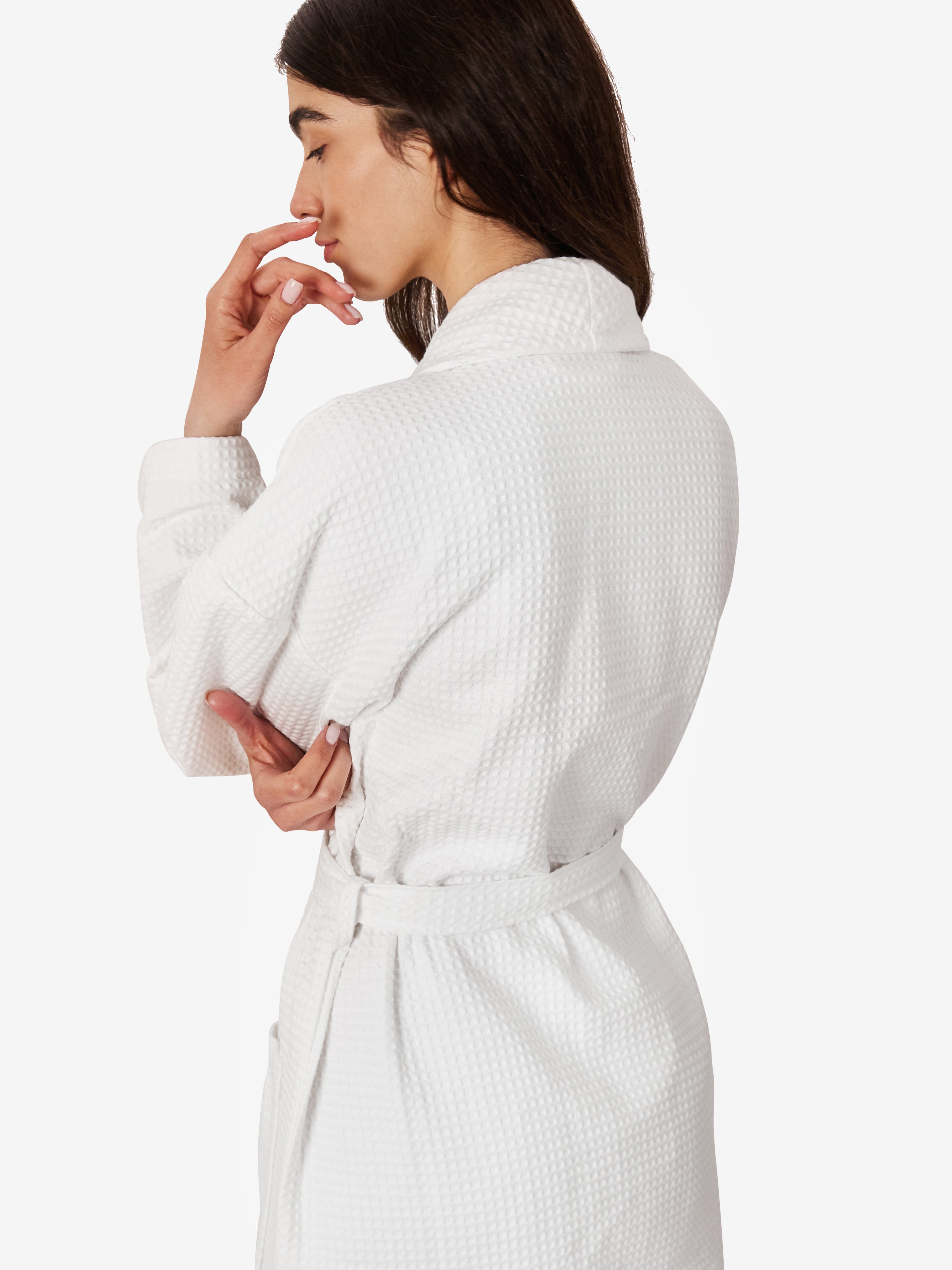 white Waffle Robe