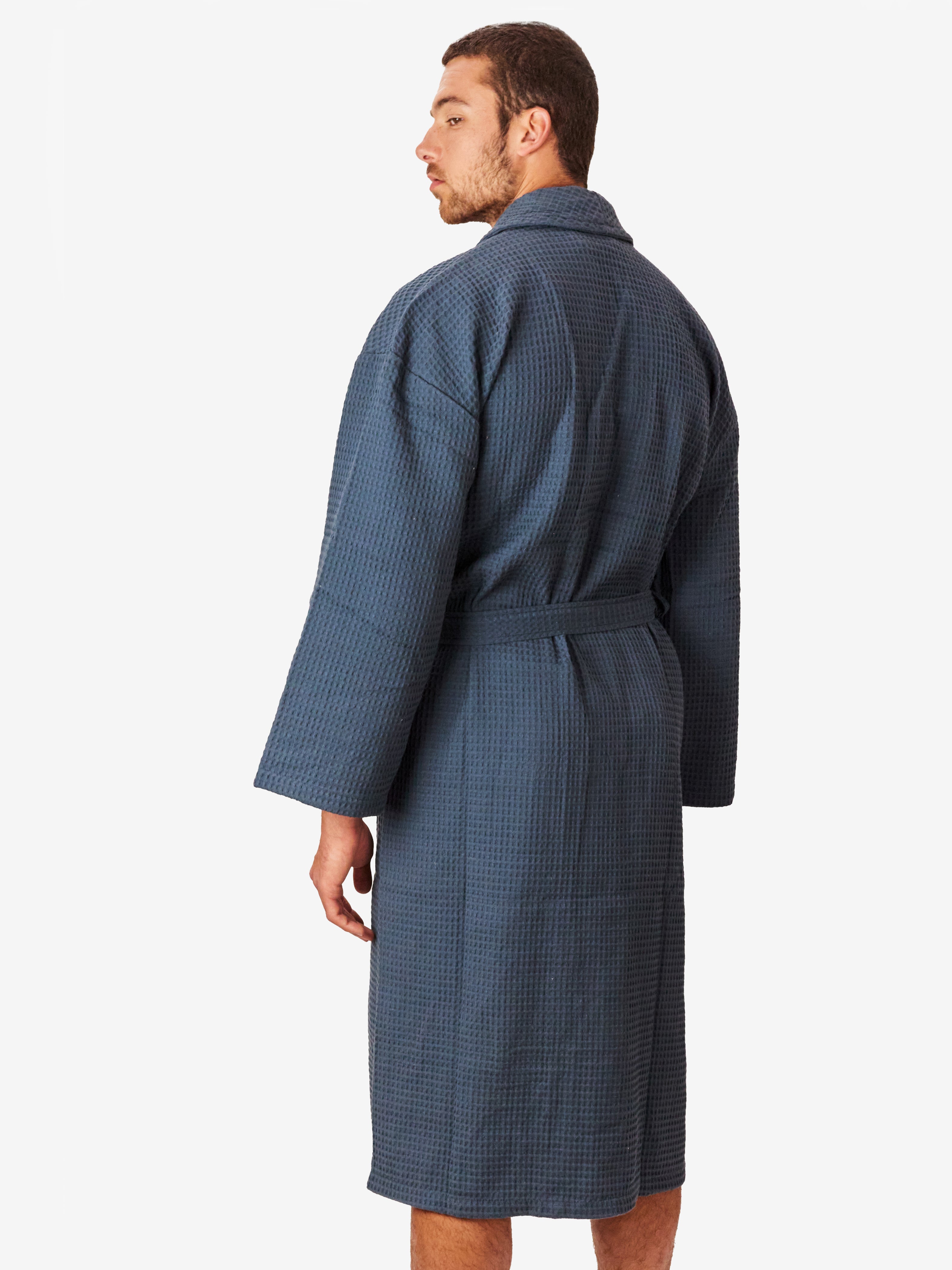 graphite Waffle Robe