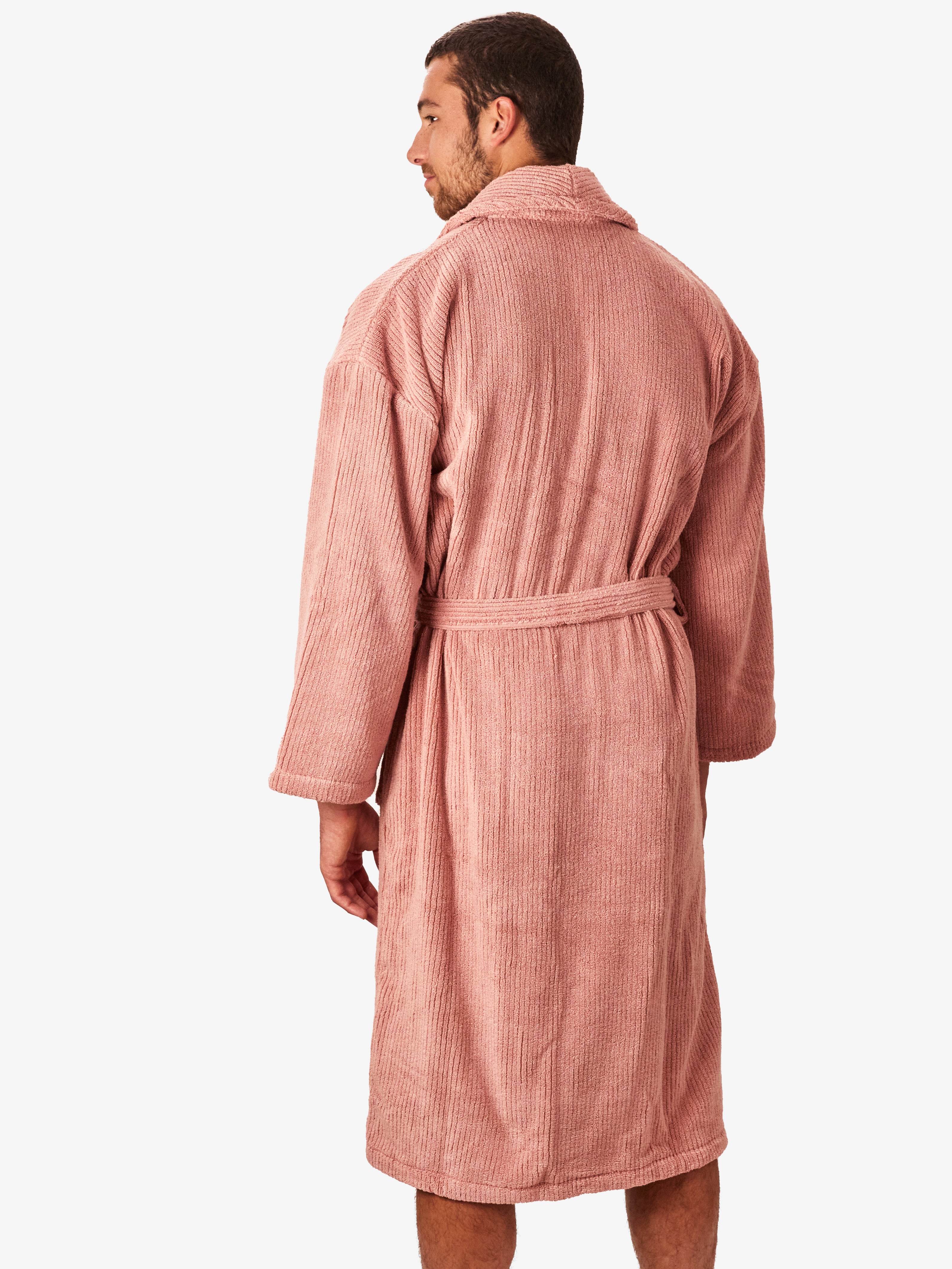 cinnamon ribbed robe