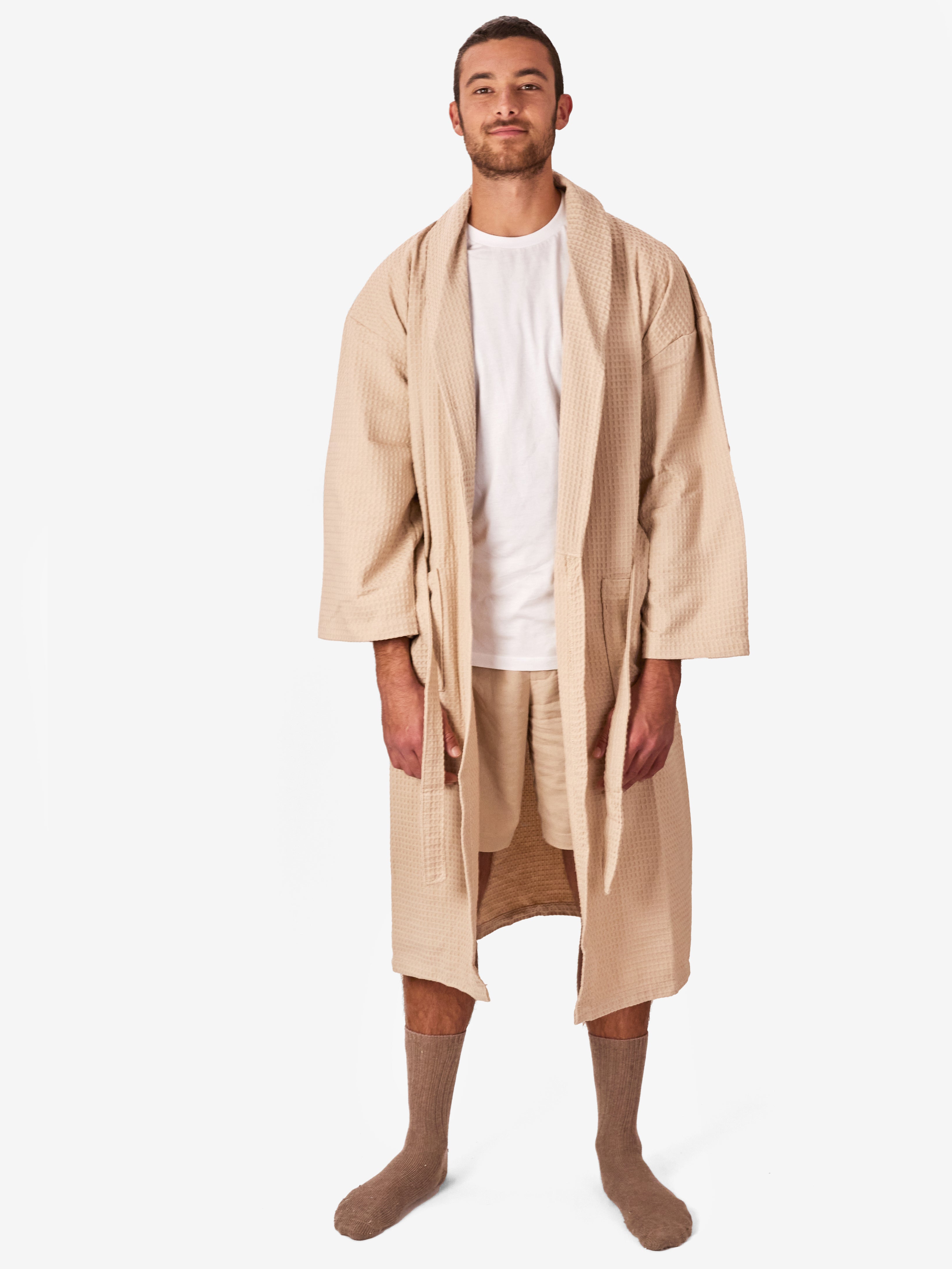 fog Waffle Robe