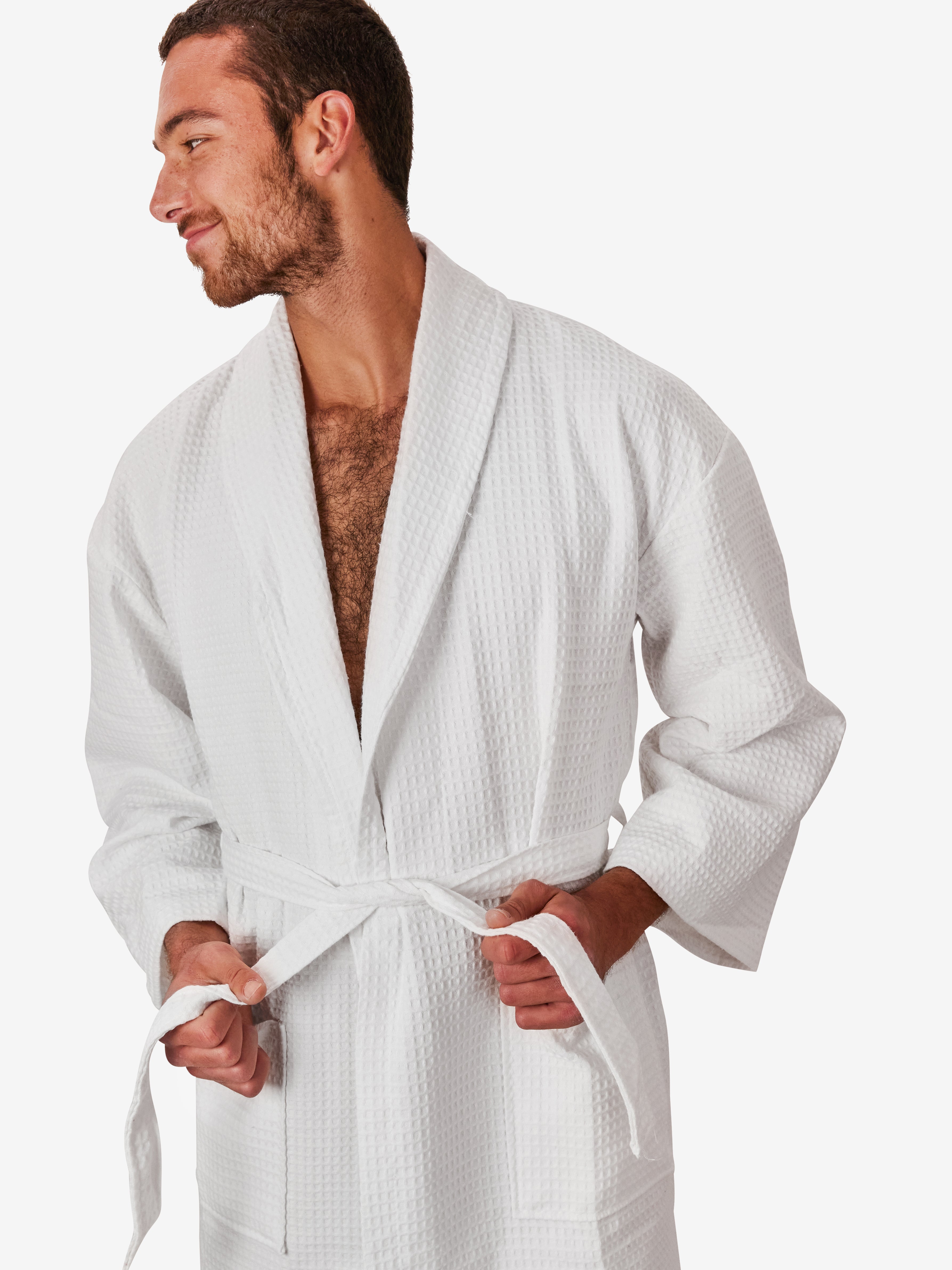 white Waffle Robe