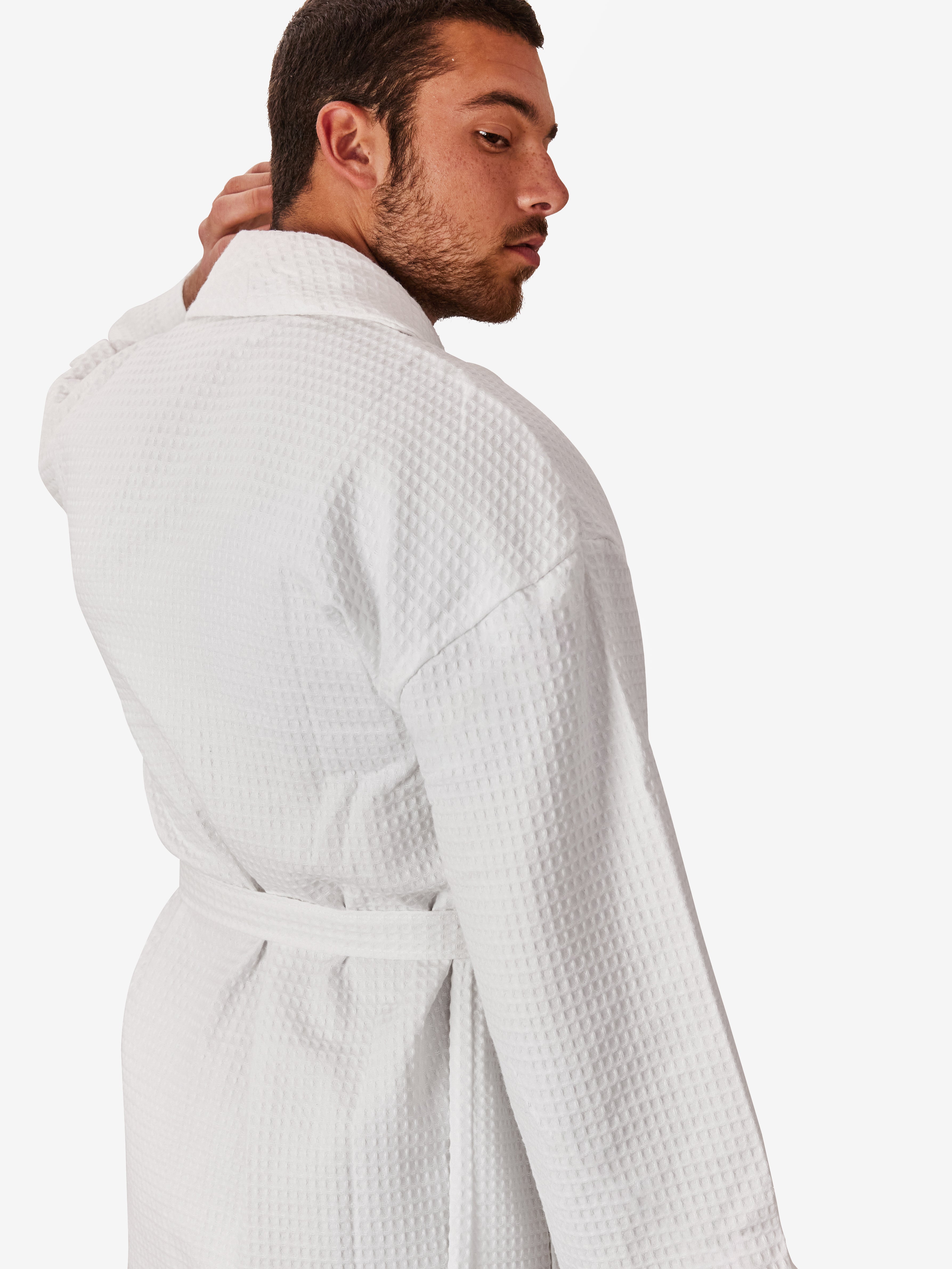 white Waffle Robe